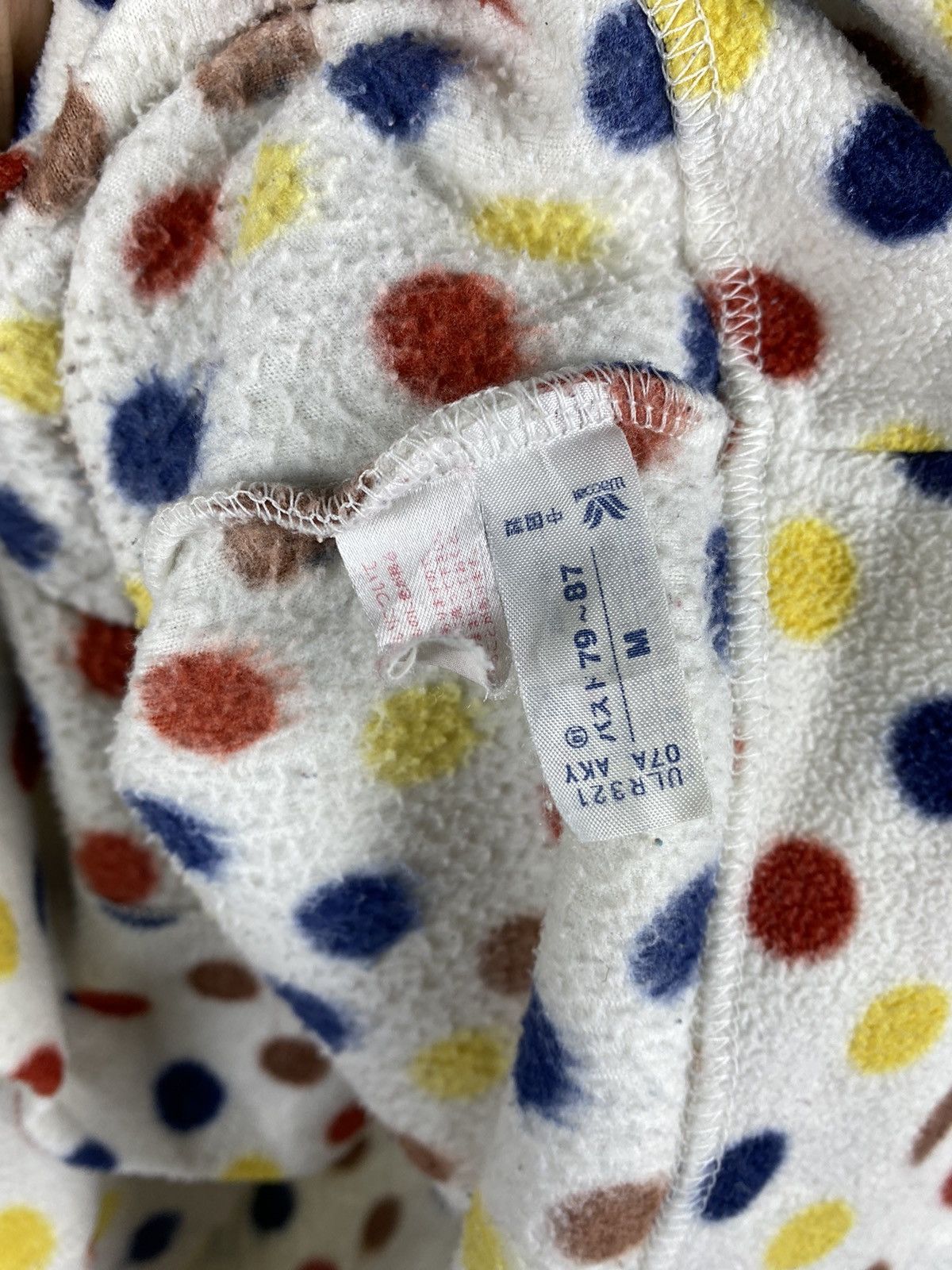 Issey Miyake Vintage Issey Miyake Fleece Polkadot Button Up Shirts Size US M / EU 48-50 / 2 - 5 Thumbnail