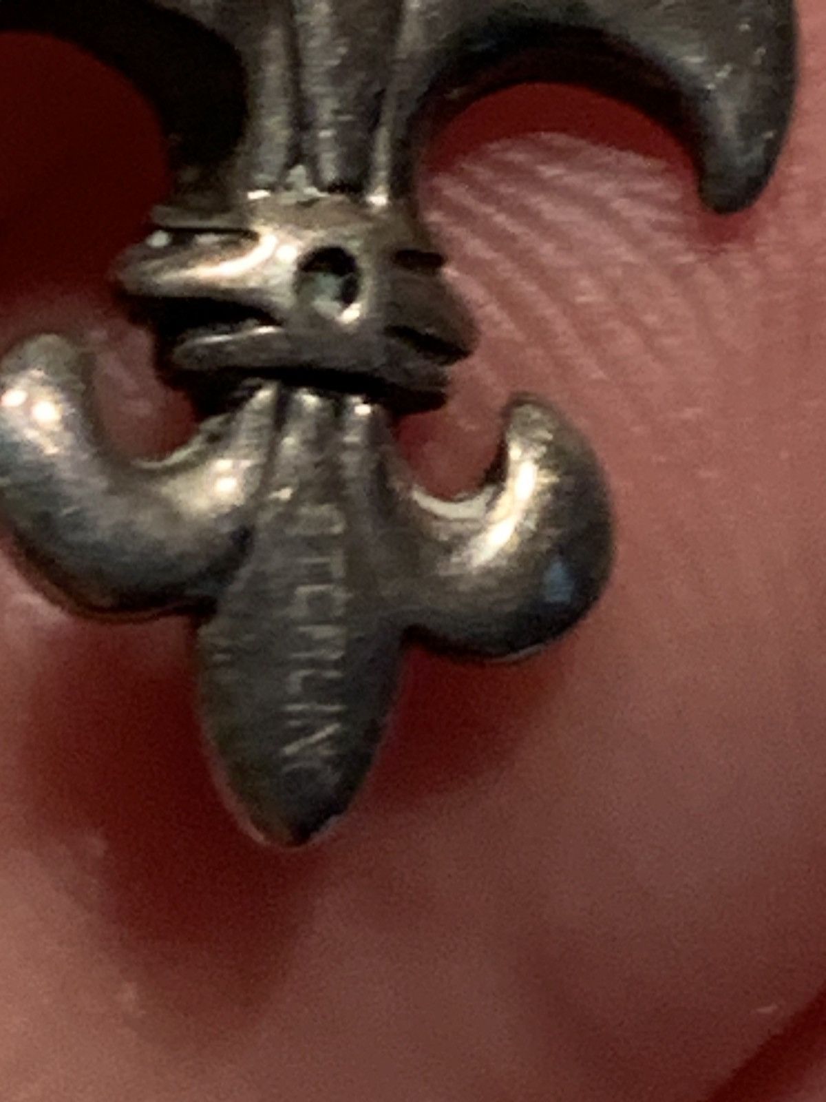Jewelry × Sterling Silver × Vintage *RARE* Vintage Fleur De Lis Sterling Silver Pendant/Earrings Size ONE SIZE - 4 Thumbnail