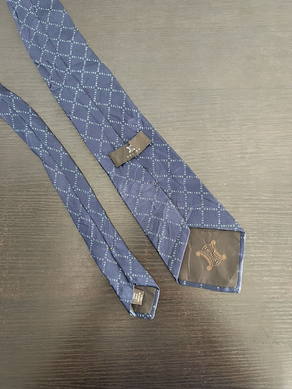 Celine Celine Monogram Silk Tie Size ONE SIZE - 4 Thumbnail