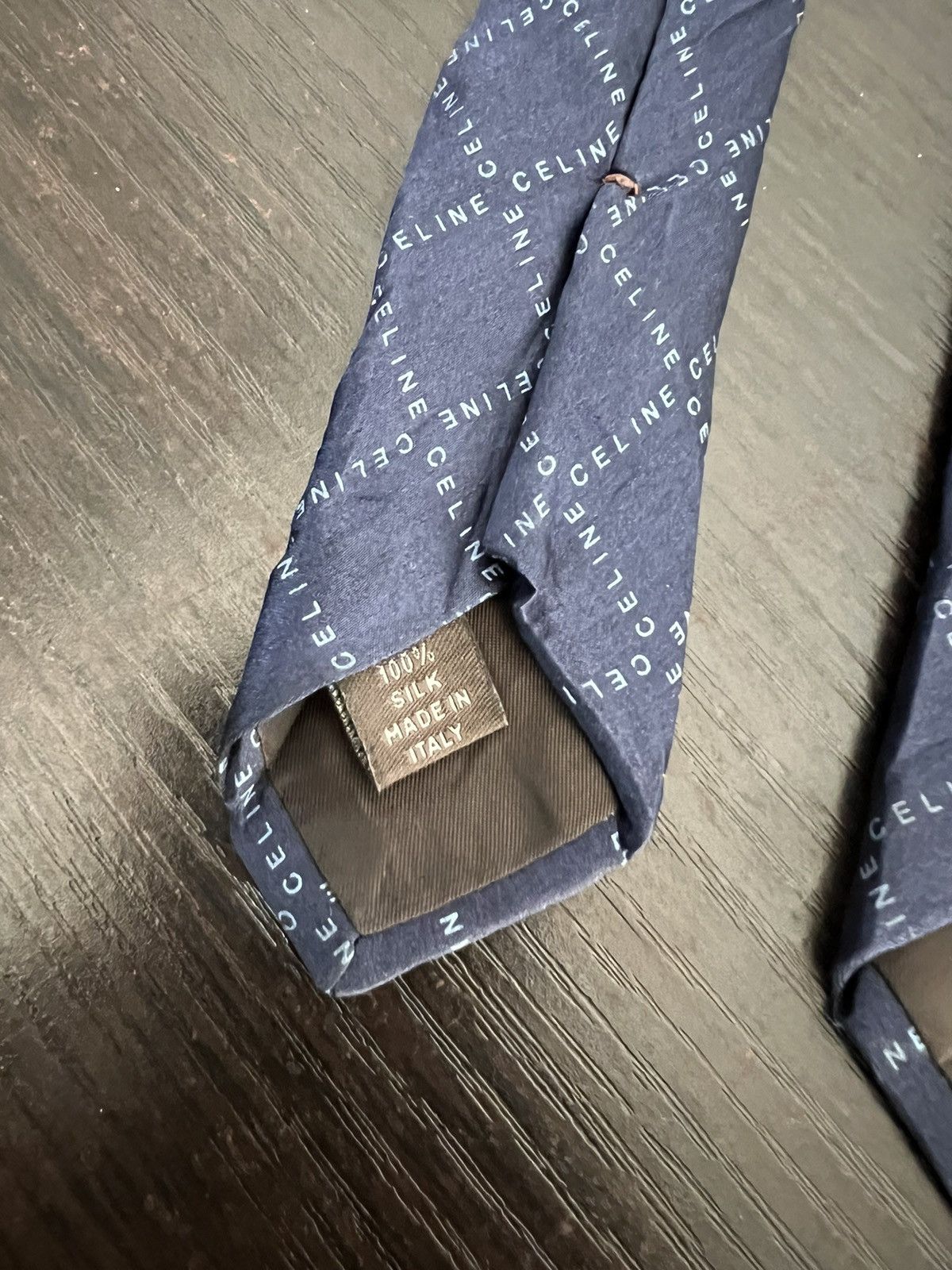 Celine Celine Monogram Silk Tie Size ONE SIZE - 7 Thumbnail