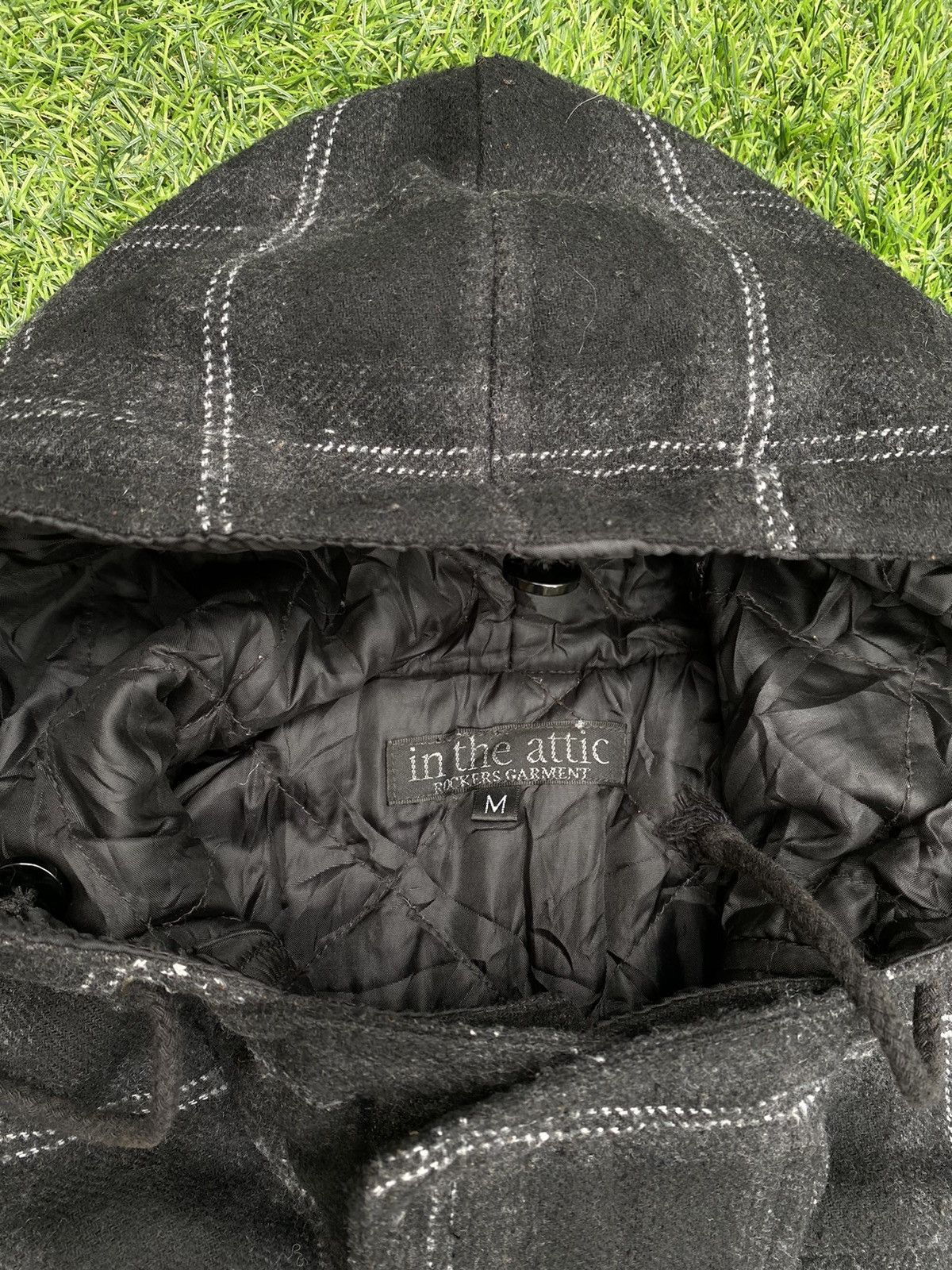 In The Attic Vintage In The Attic Shadow Plaid Wool Punk Jacket Size US M / EU 48-50 / 2 - 6 Thumbnail