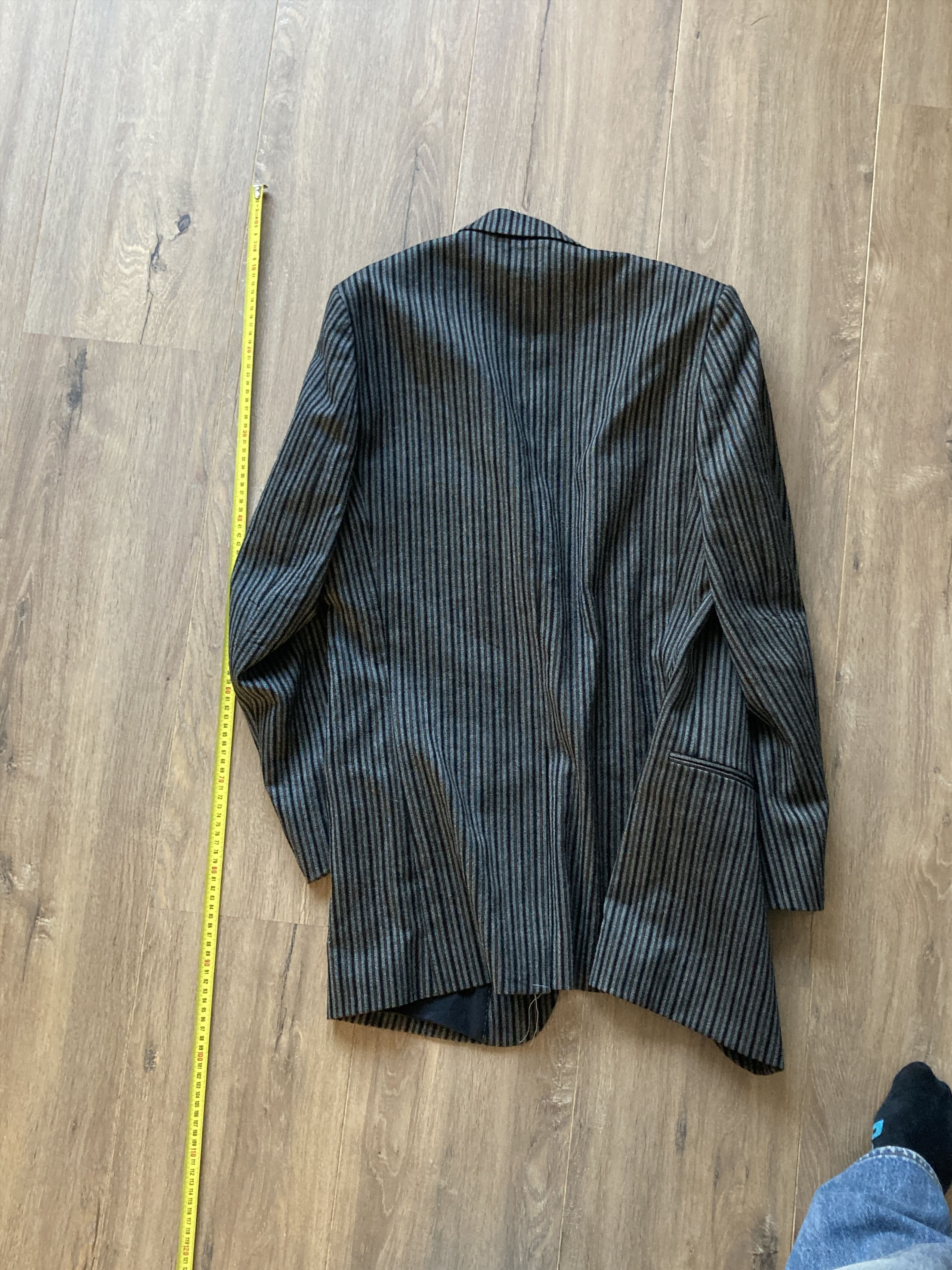 Dries Van Noten FW20 SAMPLE LONG STRIPED BLAZER Size 38R - 3 Thumbnail