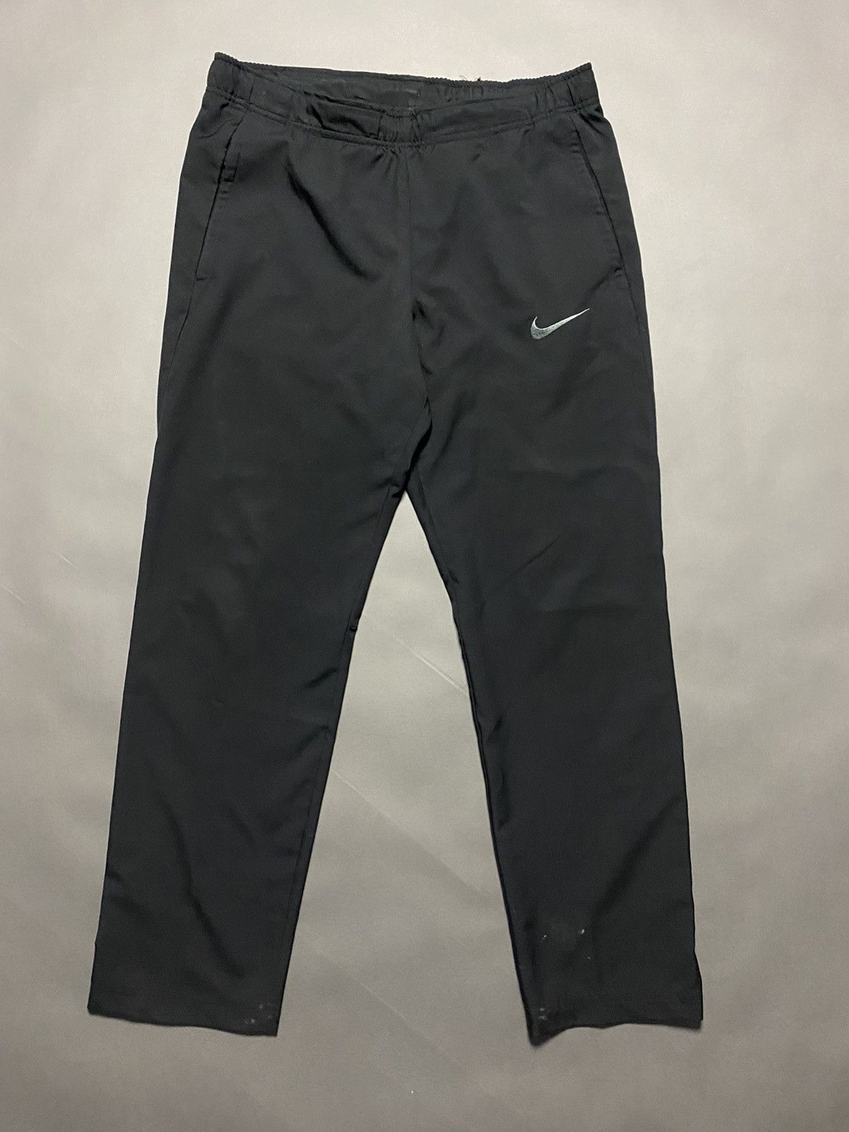 Nike × Vintage Nike vintage black track pants parachute small swoosh Size US 30 / EU 46 - 1 Thumbnail