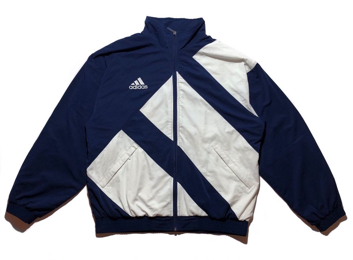 Vintage Vintage 90s Adidas Jacket Size US L / EU 52-54 / 3 - 1 Thumbnail