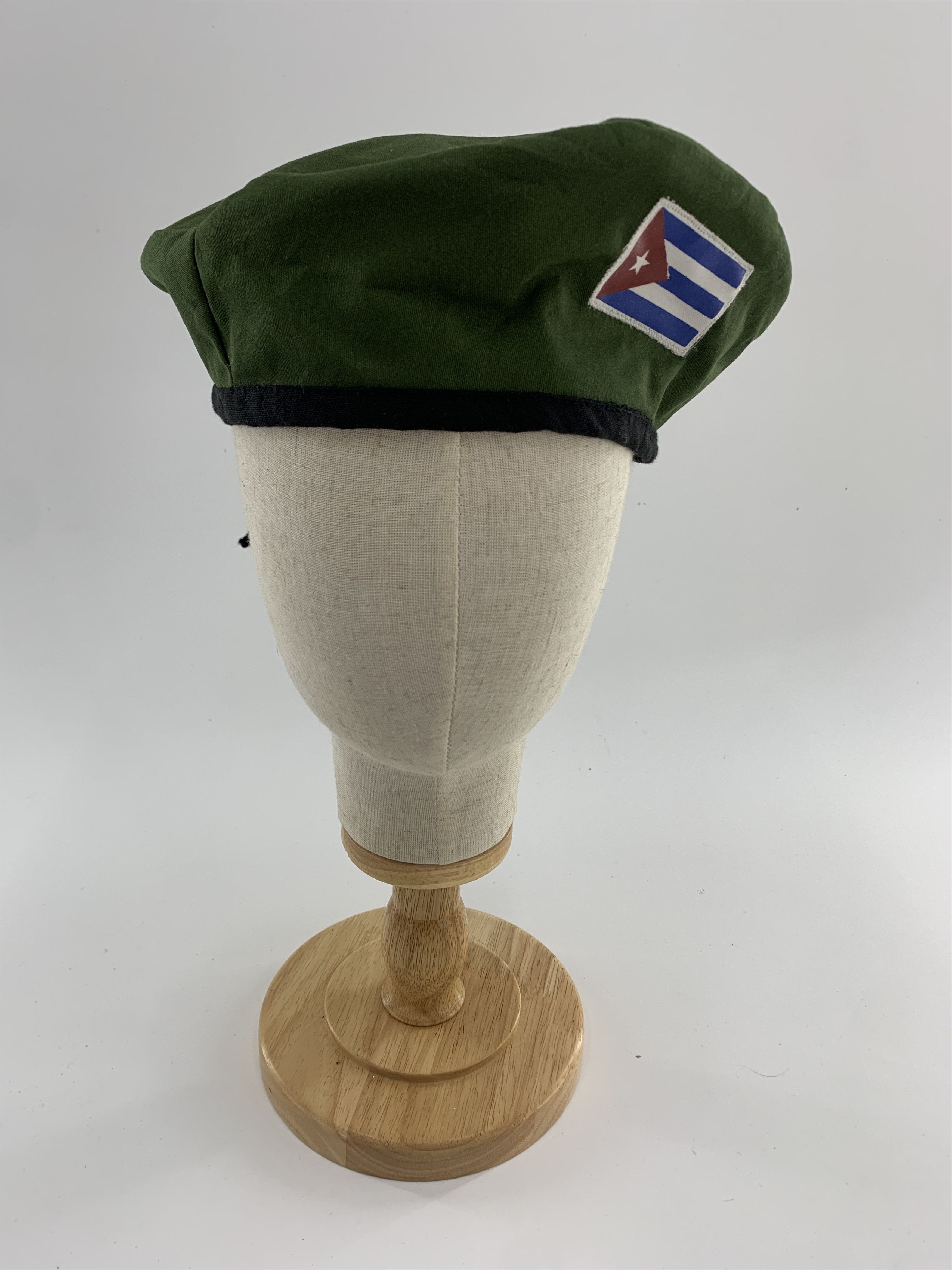 Vintage Army Beret Hat, Military Cap Size ONE SIZE - 1 Thumbnail