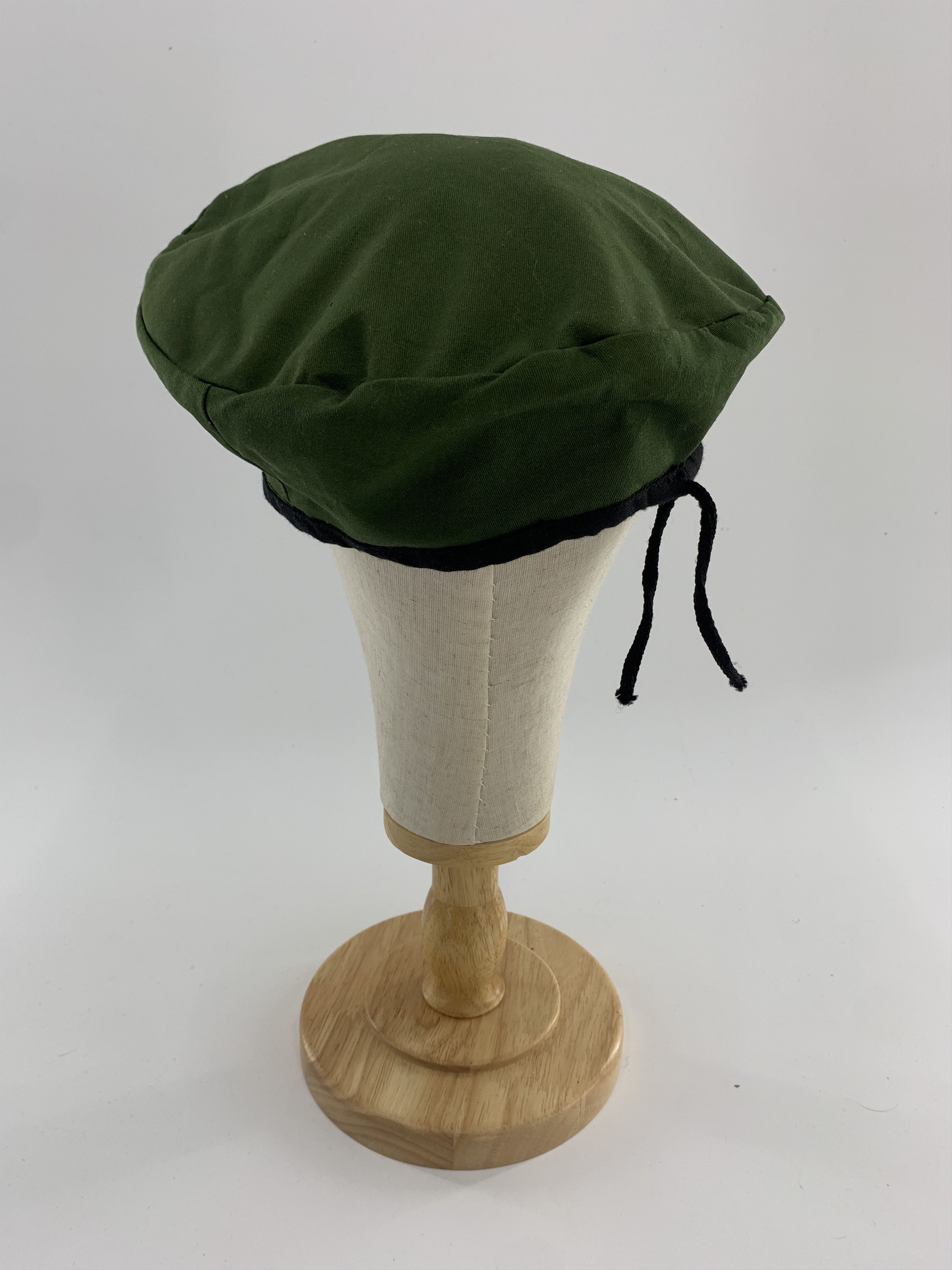 Vintage Army Beret Hat, Military Cap Size ONE SIZE - 3 Thumbnail