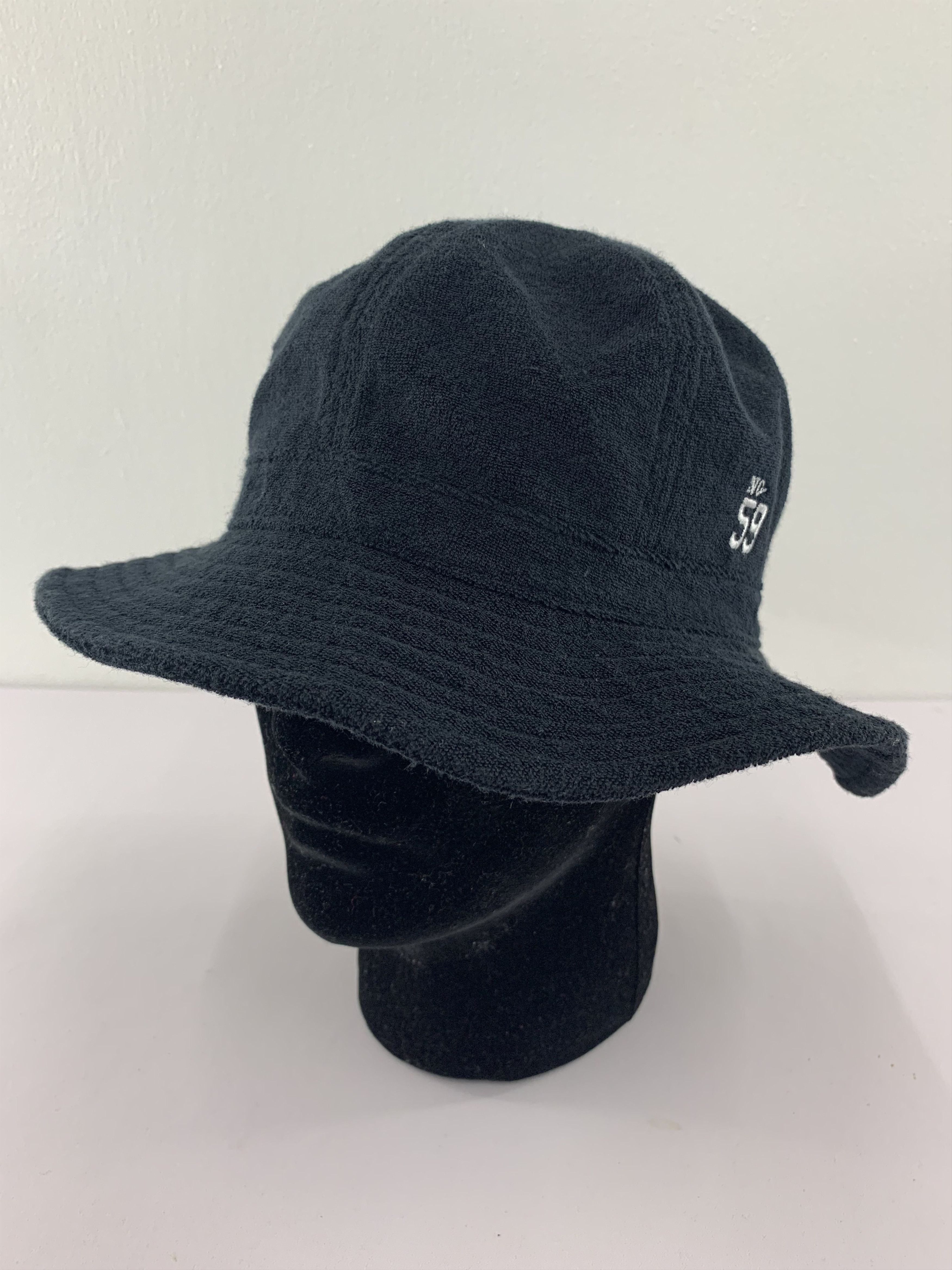 Japanese Brand 2oz Bucket Hats Plain Design Black - SS1158 Size ONE SIZE - 1 Thumbnail