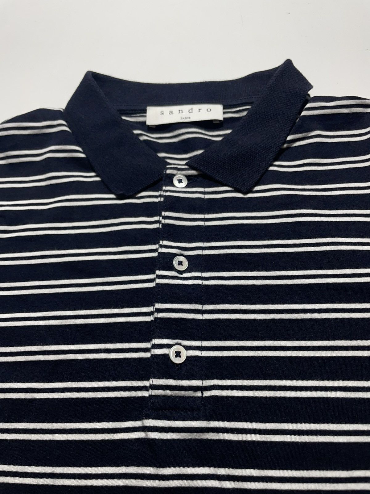 Sandro Sandro Striped Polo T-shirt Size US L / EU 52-54 / 3 - 3 Thumbnail