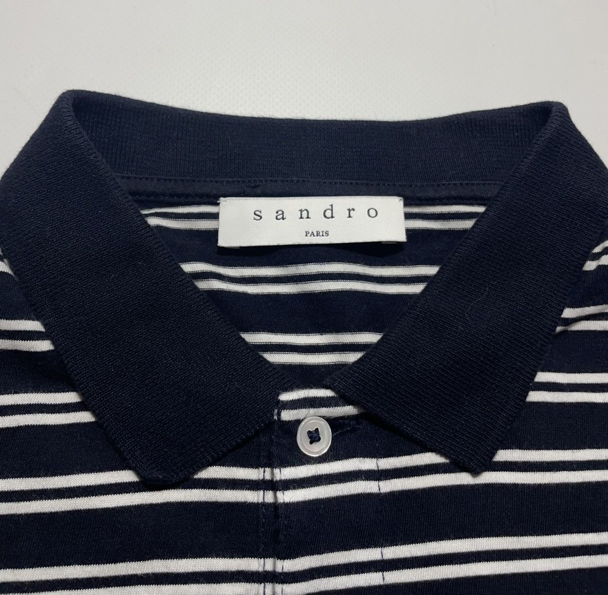 Sandro Sandro Striped Polo T-shirt Size US L / EU 52-54 / 3 - 5 Thumbnail