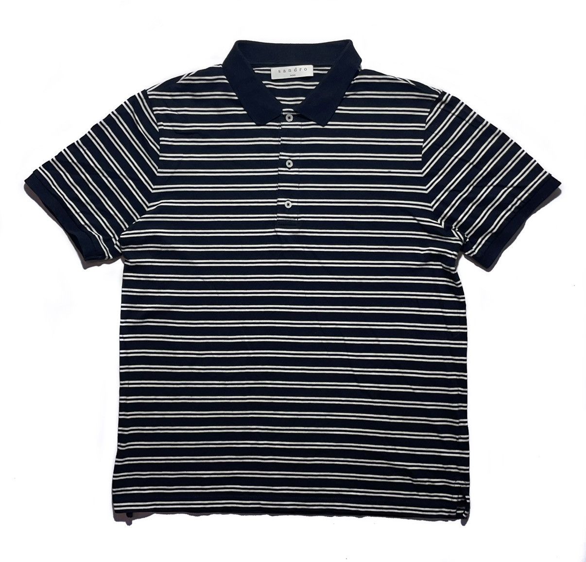 Sandro Sandro Striped Polo T-shirt Size US L / EU 52-54 / 3 - 1 Thumbnail