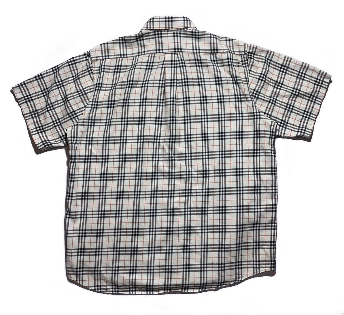 Burberry Burberry Vintage Nova Check Plaid Short Sleeve Shirt Size US XL / EU 56 / 4 - 2 Thumbnail