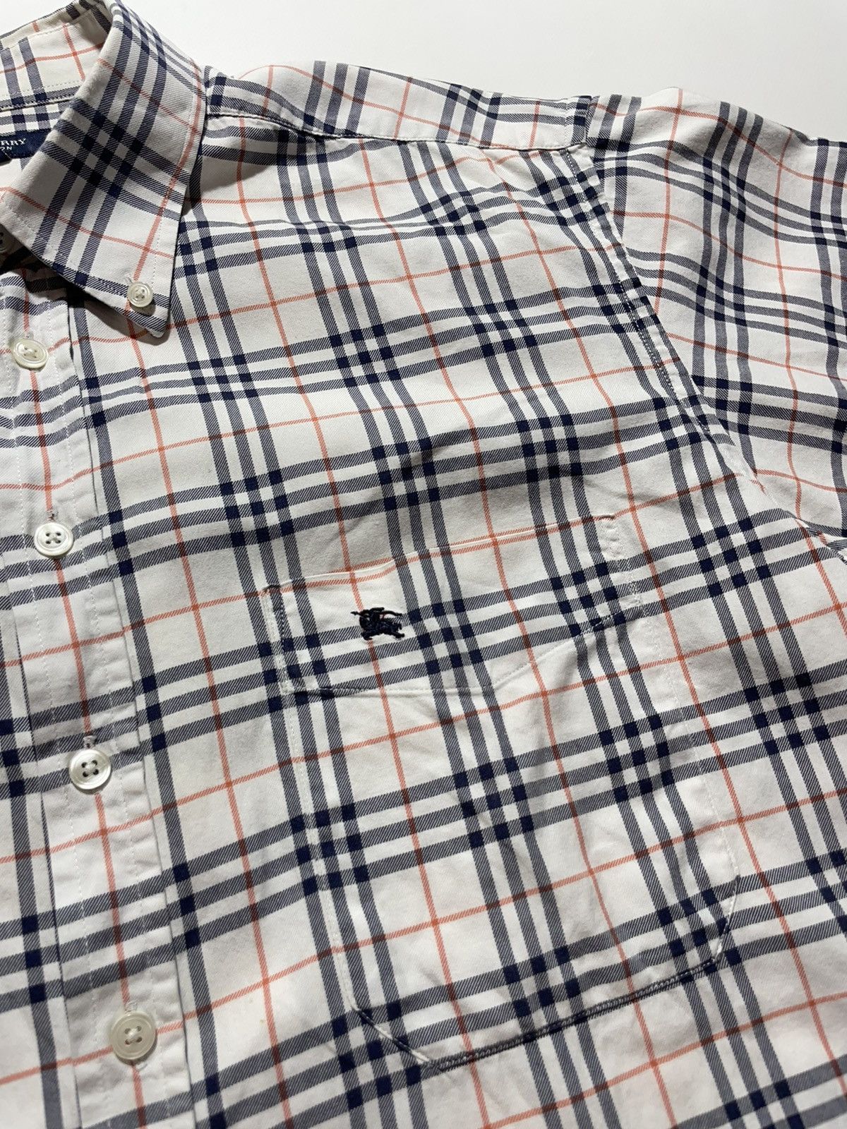 Burberry Burberry Vintage Nova Check Plaid Short Sleeve Shirt Size US XL / EU 56 / 4 - 3 Thumbnail