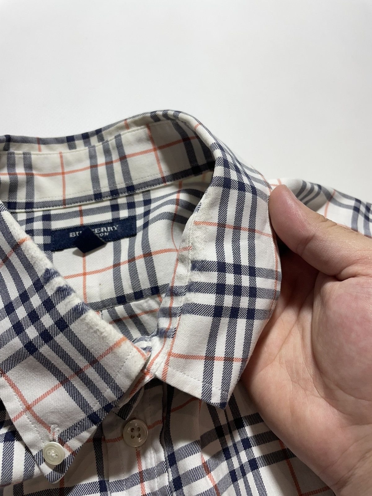 Burberry Burberry Vintage Nova Check Plaid Short Sleeve Shirt Size US XL / EU 56 / 4 - 6 Thumbnail