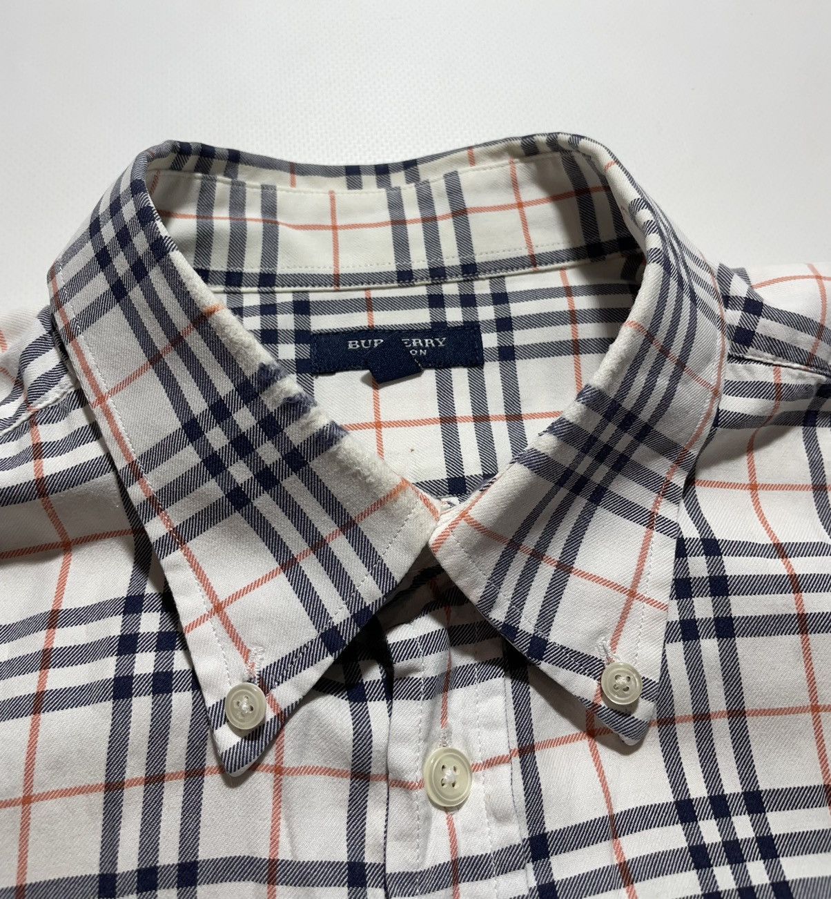 Burberry Burberry Vintage Nova Check Plaid Short Sleeve Shirt Size US XL / EU 56 / 4 - 4 Thumbnail