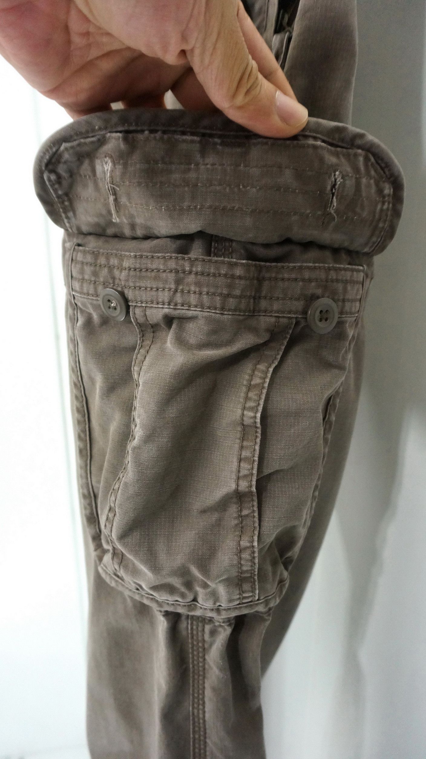 L.L. Bean 🔥 LL BEAN Vintage Faded Brown Worn 8 Pocket Cargo Pants Size US 34 / EU 50 - 9 Thumbnail