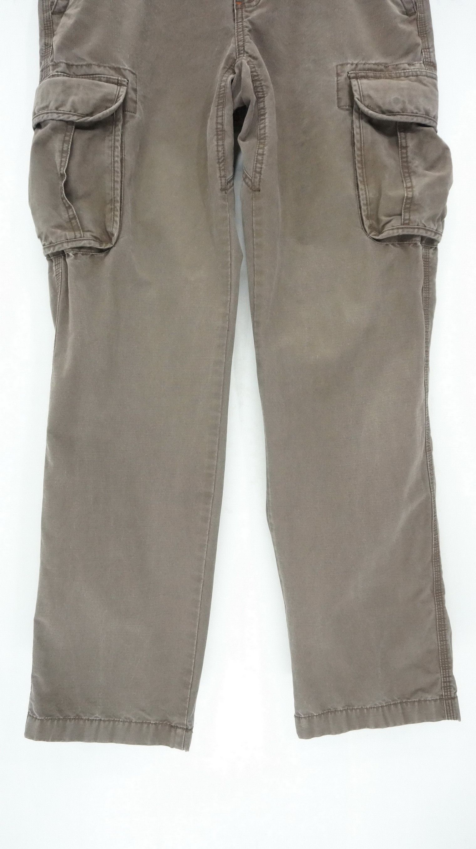 L.L. Bean 🔥 LL BEAN Vintage Faded Brown Worn 8 Pocket Cargo Pants Size US 34 / EU 50 - 7 Thumbnail