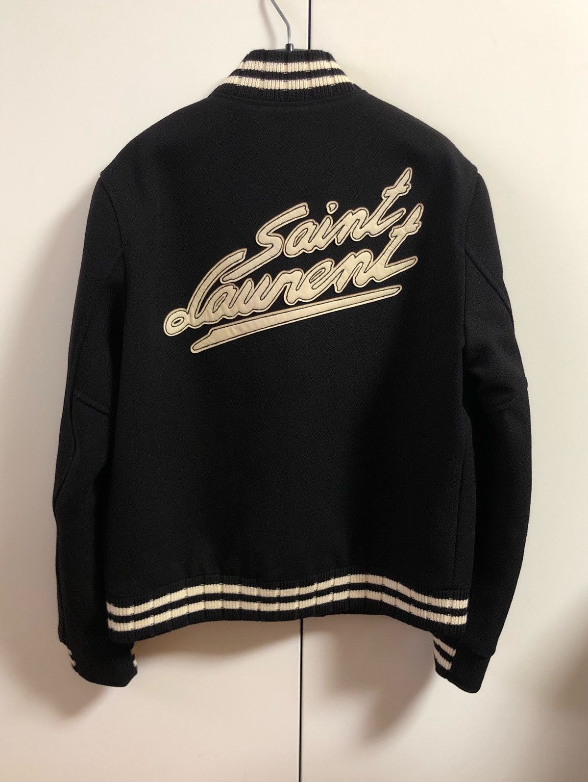 Saint Laurent Paris Signature Logo Teddy Jacket sz50 Size US M / EU 48-50 / 2 - 1 Thumbnail