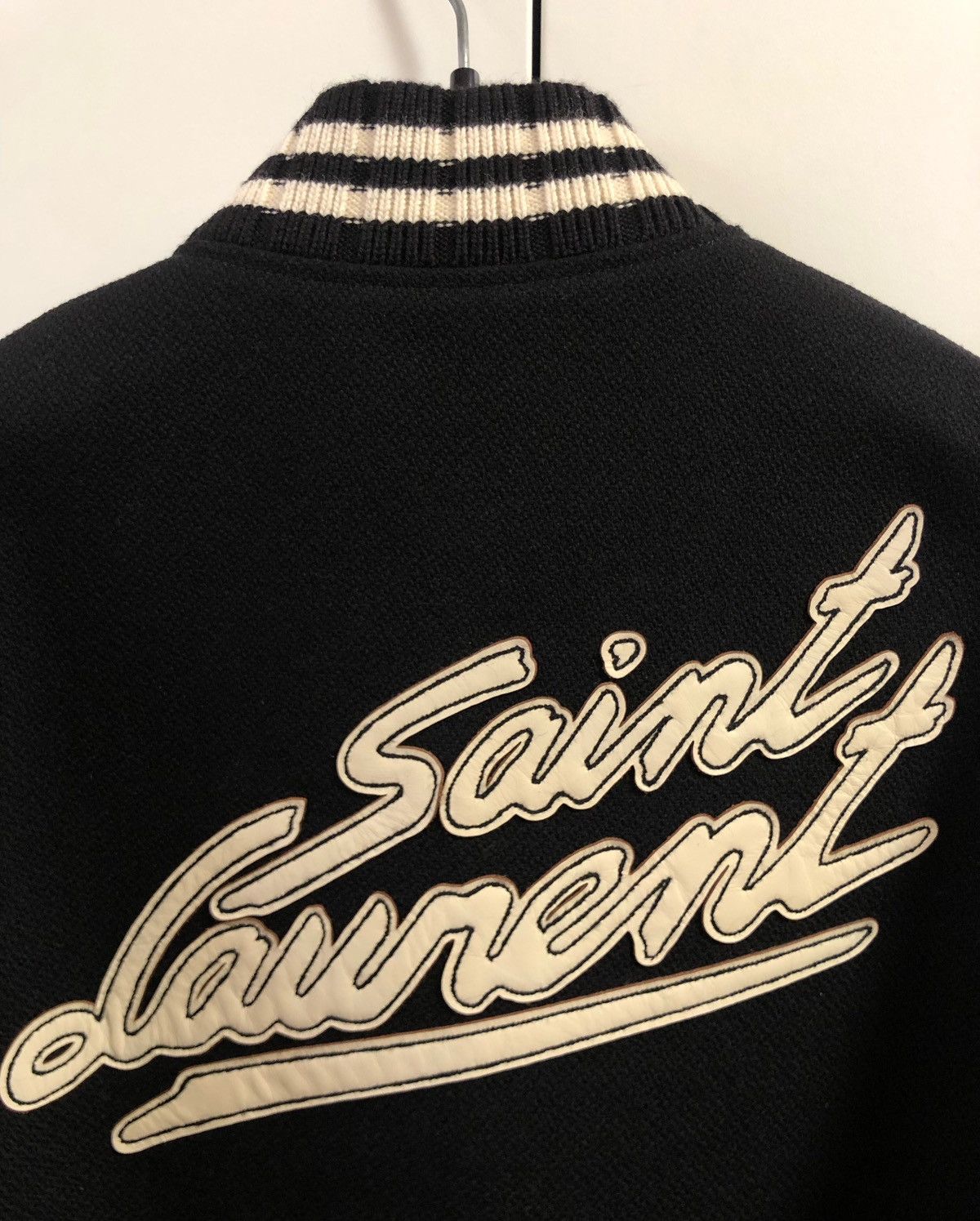 Saint Laurent Paris Signature Logo Teddy Jacket sz50 Size US M / EU 48-50 / 2 - 2 Thumbnail