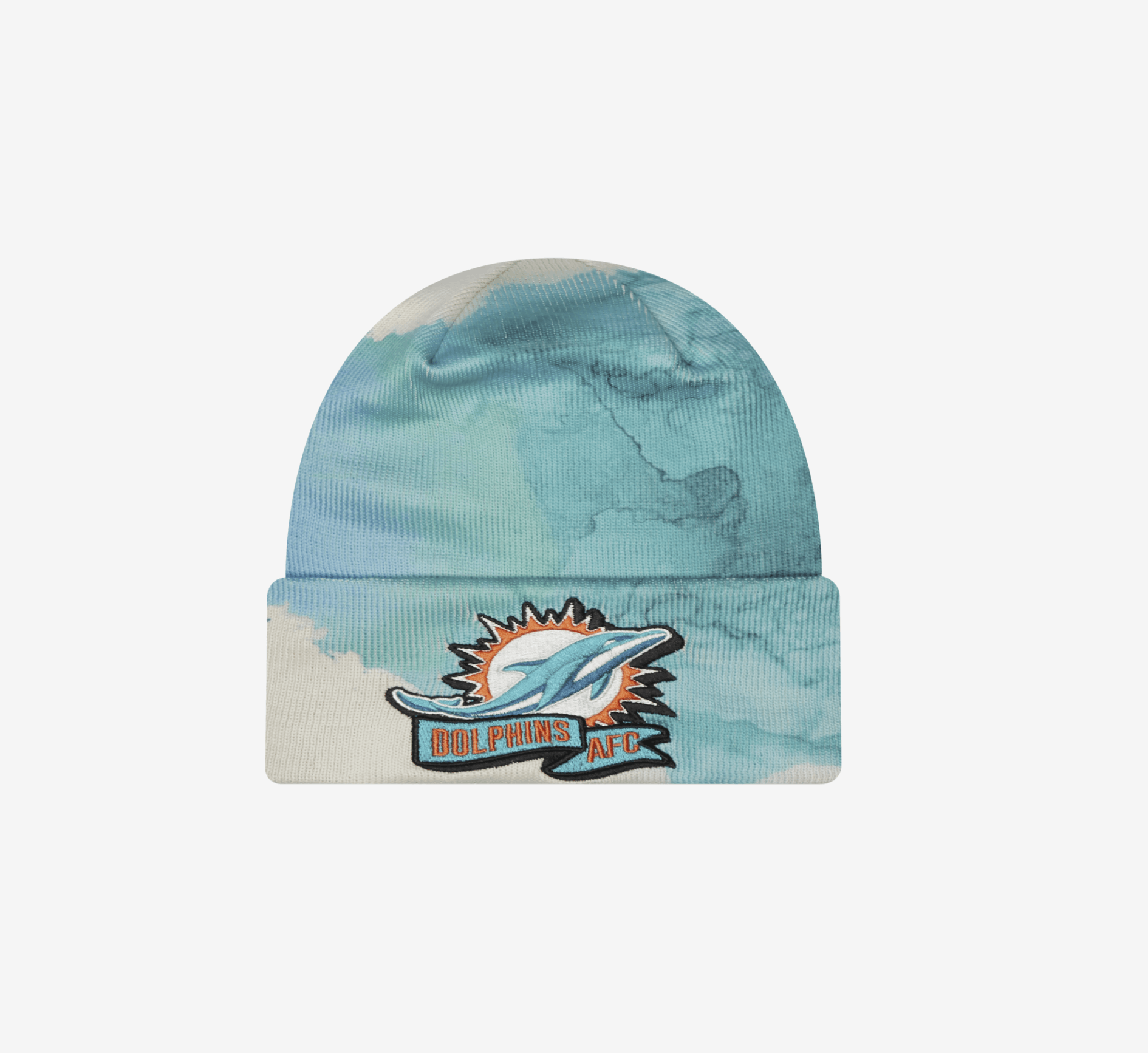 New Era Men's Miami Dolphins Prime Team Color Knit Beanie