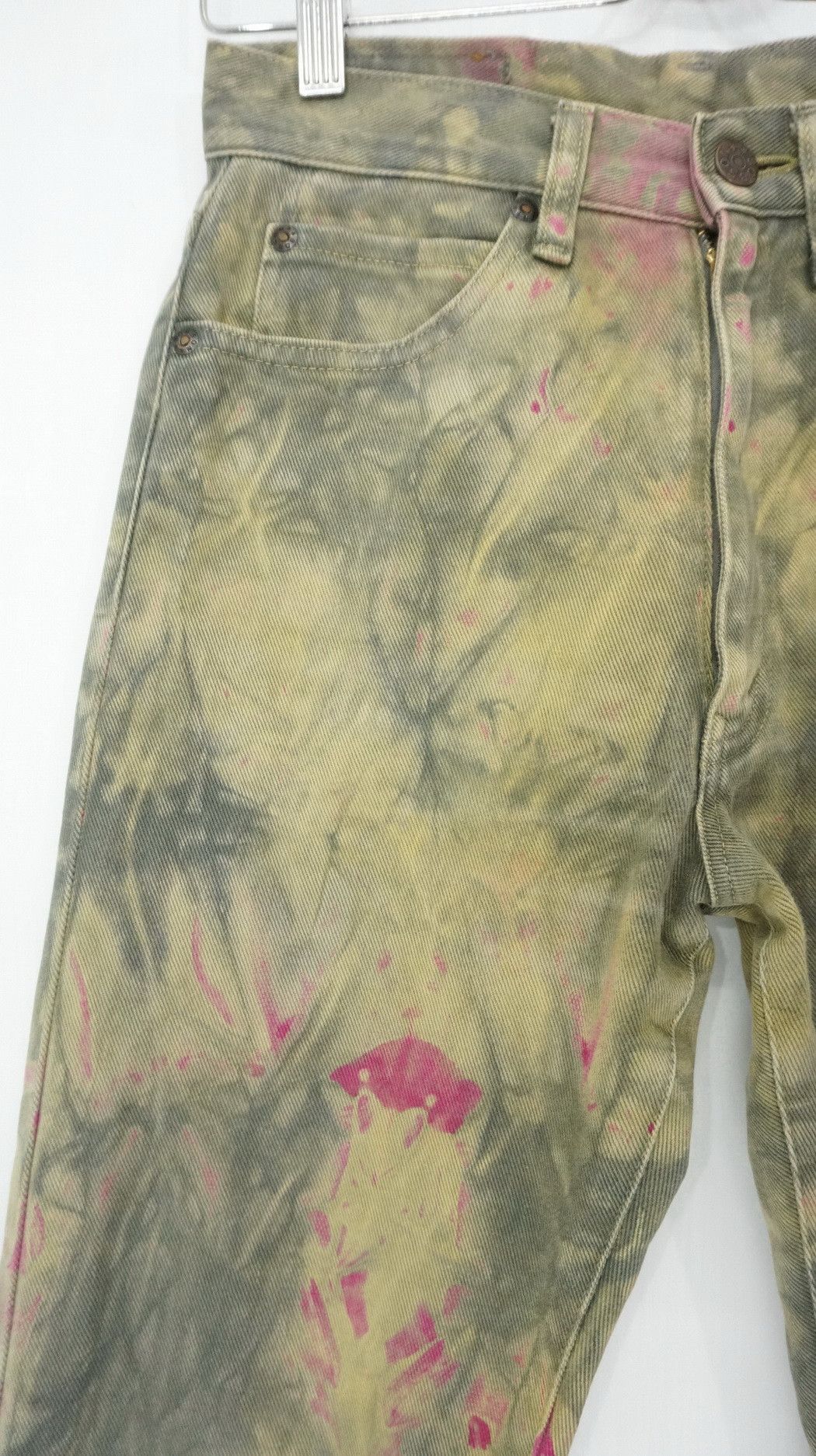 Japanese Brand RARE! BOBSON Japan Abstract Tie Dye Light/w Denim Size US 27 - 7 Thumbnail