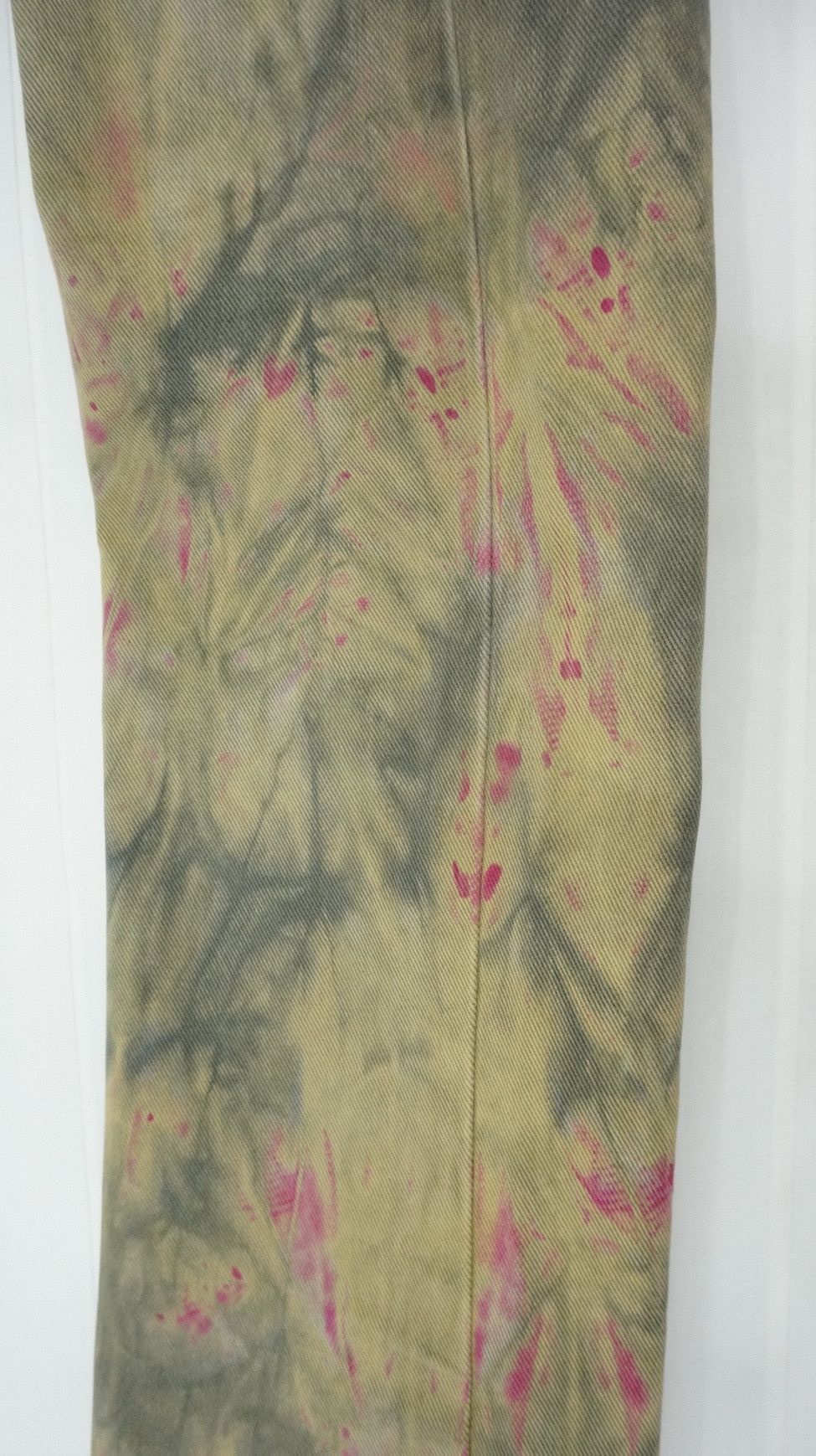 Japanese Brand RARE! BOBSON Japan Abstract Tie Dye Light/w Denim Size US 27 - 14 Thumbnail
