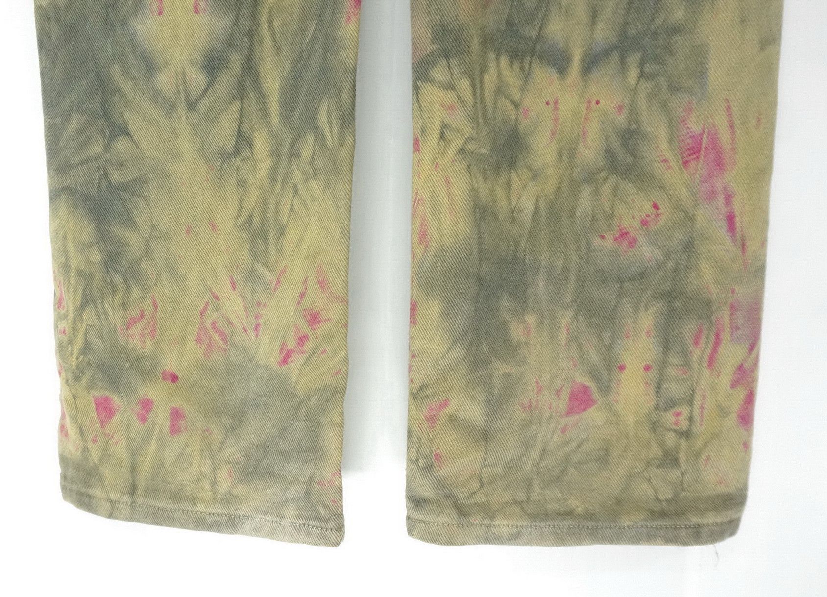 Japanese Brand RARE! BOBSON Japan Abstract Tie Dye Light/w Denim Size US 27 - 12 Thumbnail