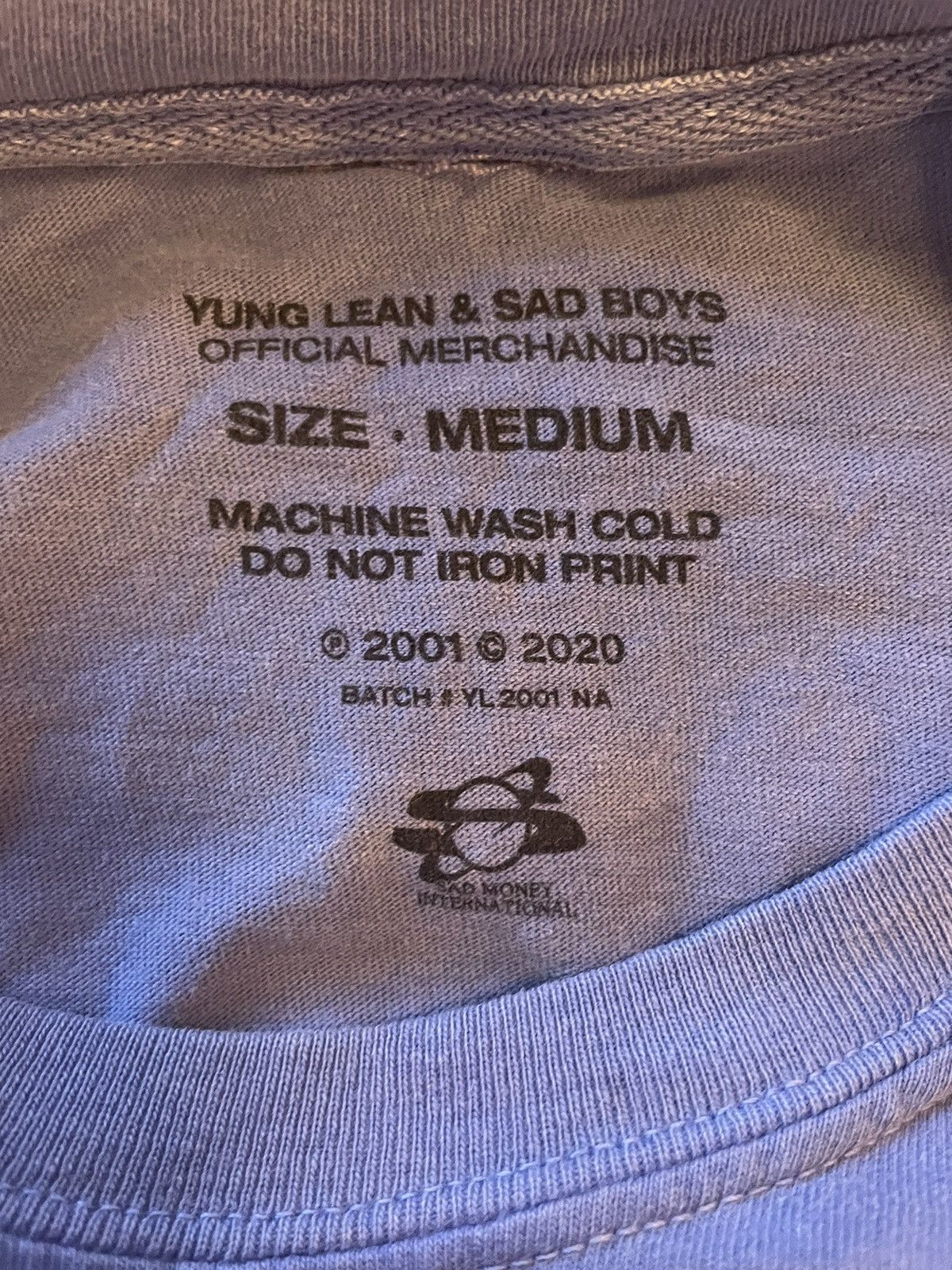 Drain Gang × Sad Boys × Yung Lean YUNG LEAN BUTTERFLY LONG SLEEVE T-SHIRT Size US M / EU 48-50 / 2 - 3 Thumbnail
