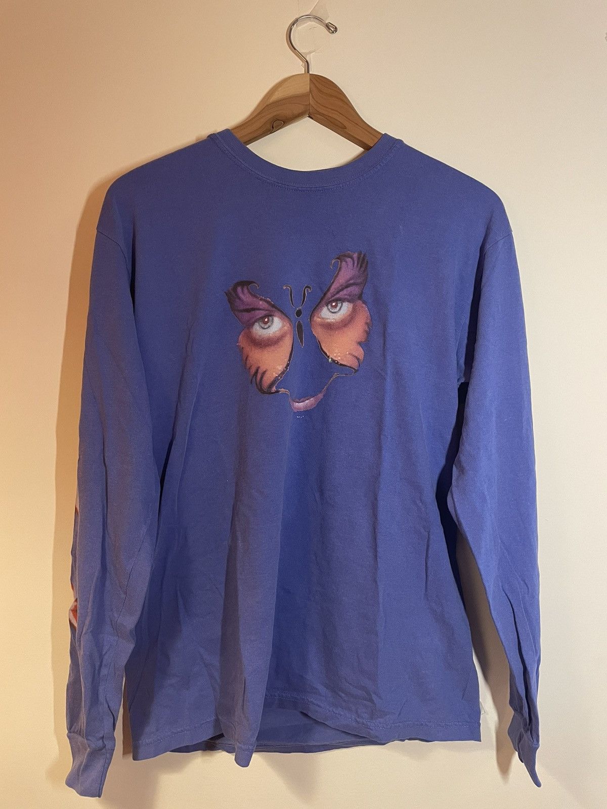 Drain Gang × Sad Boys × Yung Lean YUNG LEAN BUTTERFLY LONG SLEEVE T-SHIRT Size US M / EU 48-50 / 2 - 1 Thumbnail