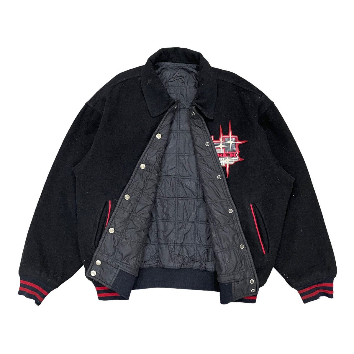 Avirex 🔥RARE🔥Vintage AVIREX Reversible Snap Button Wool Jacket Size US XL / EU 56 / 4 - 3 Thumbnail