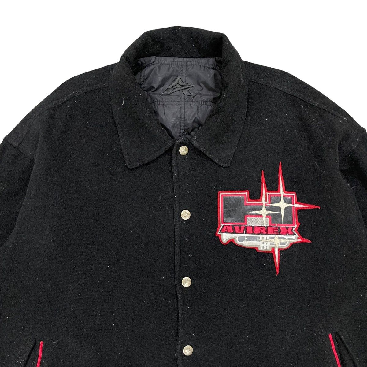 Avirex 🔥RARE🔥Vintage AVIREX Reversible Snap Button Wool Jacket Size US XL / EU 56 / 4 - 4 Thumbnail