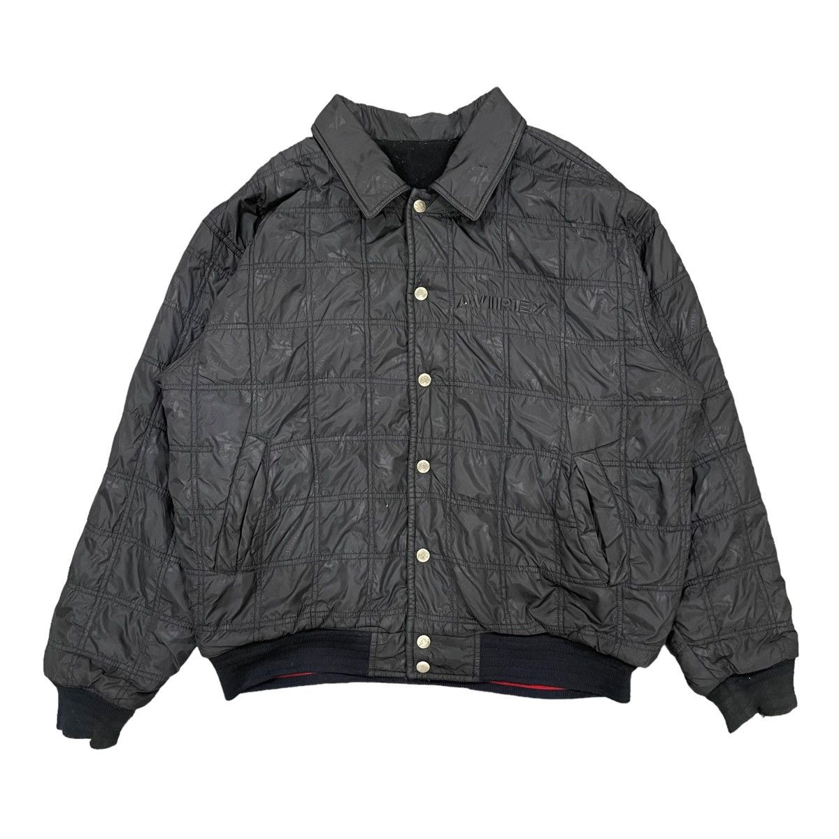 Avirex 🔥RARE🔥Vintage AVIREX Reversible Snap Button Wool Jacket Size US XL / EU 56 / 4 - 11 Thumbnail