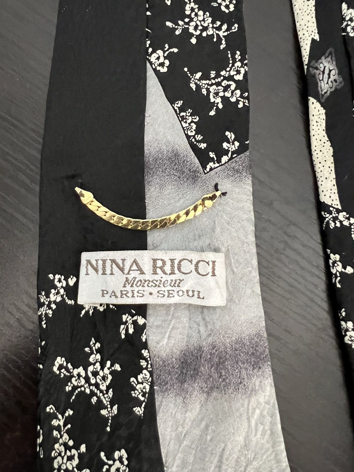 Vintage Vintage Nina Ricci Silk Tie Size ONE SIZE - 5 Thumbnail