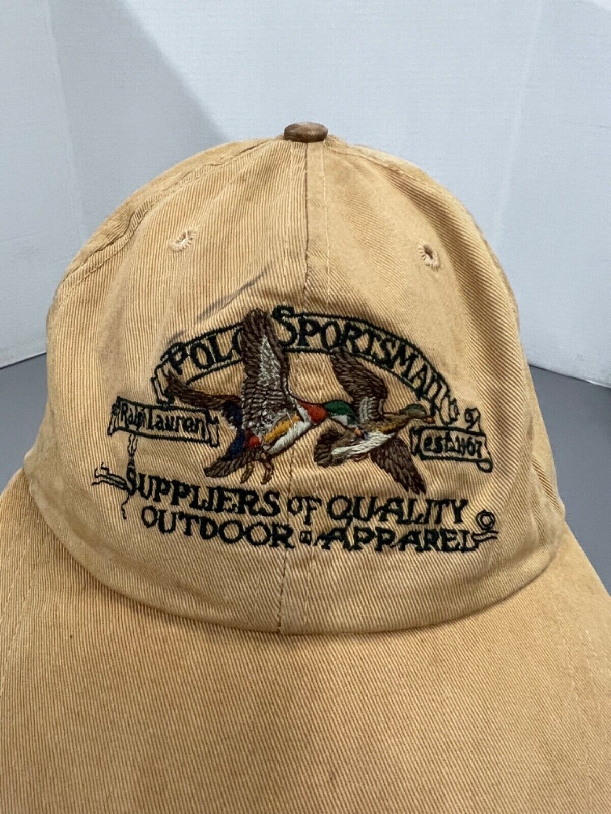Polo Ralph Lauren Vintage Polo Ralph Lauren Sportsman Long Bill Fitted Hat Size 36 - 4 Thumbnail