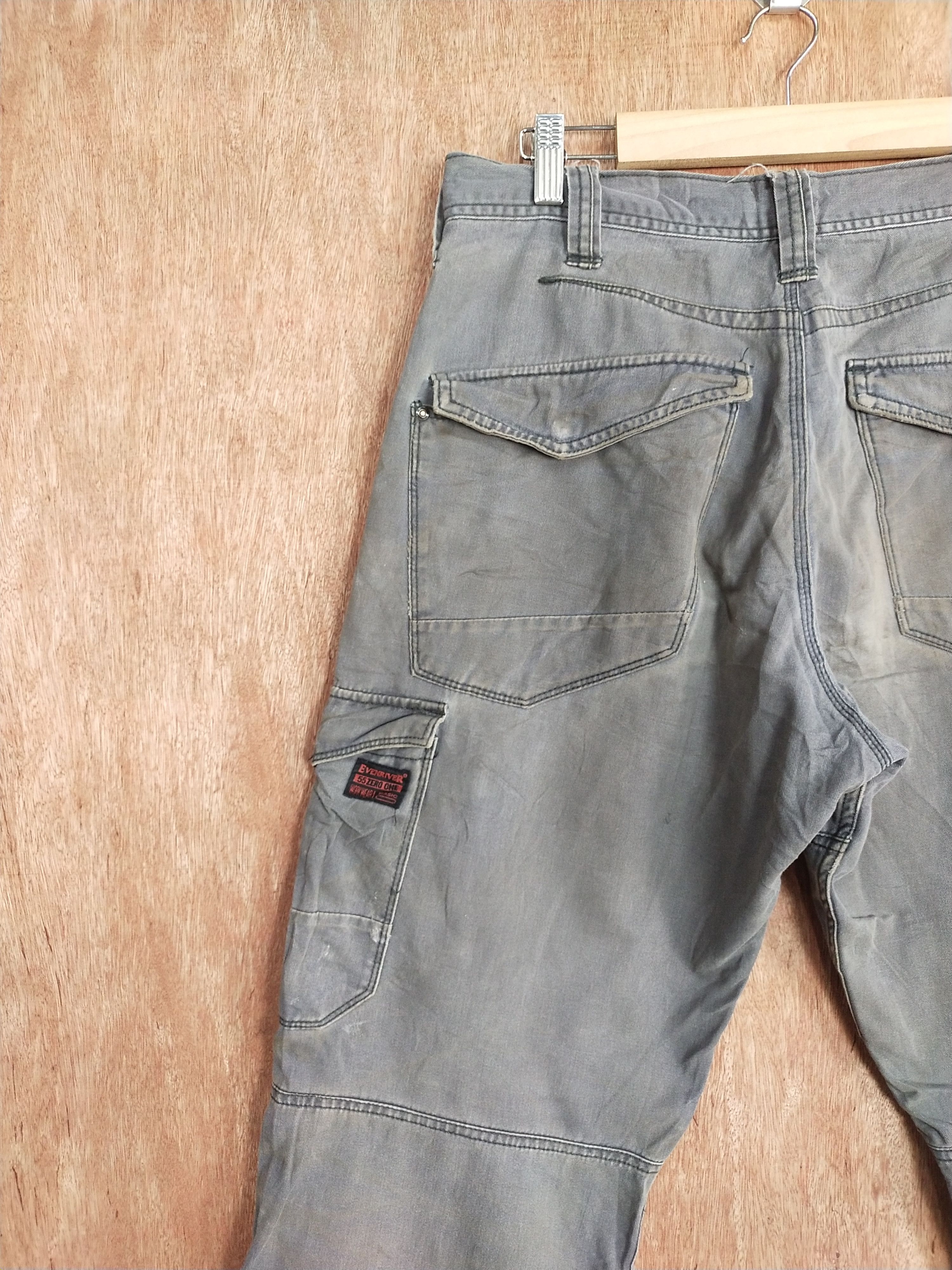 Faded Glory × Japanese Brand Even River gray faded multipocket cargo pants #S133 Size US 32 / EU 48 - 14 Thumbnail
