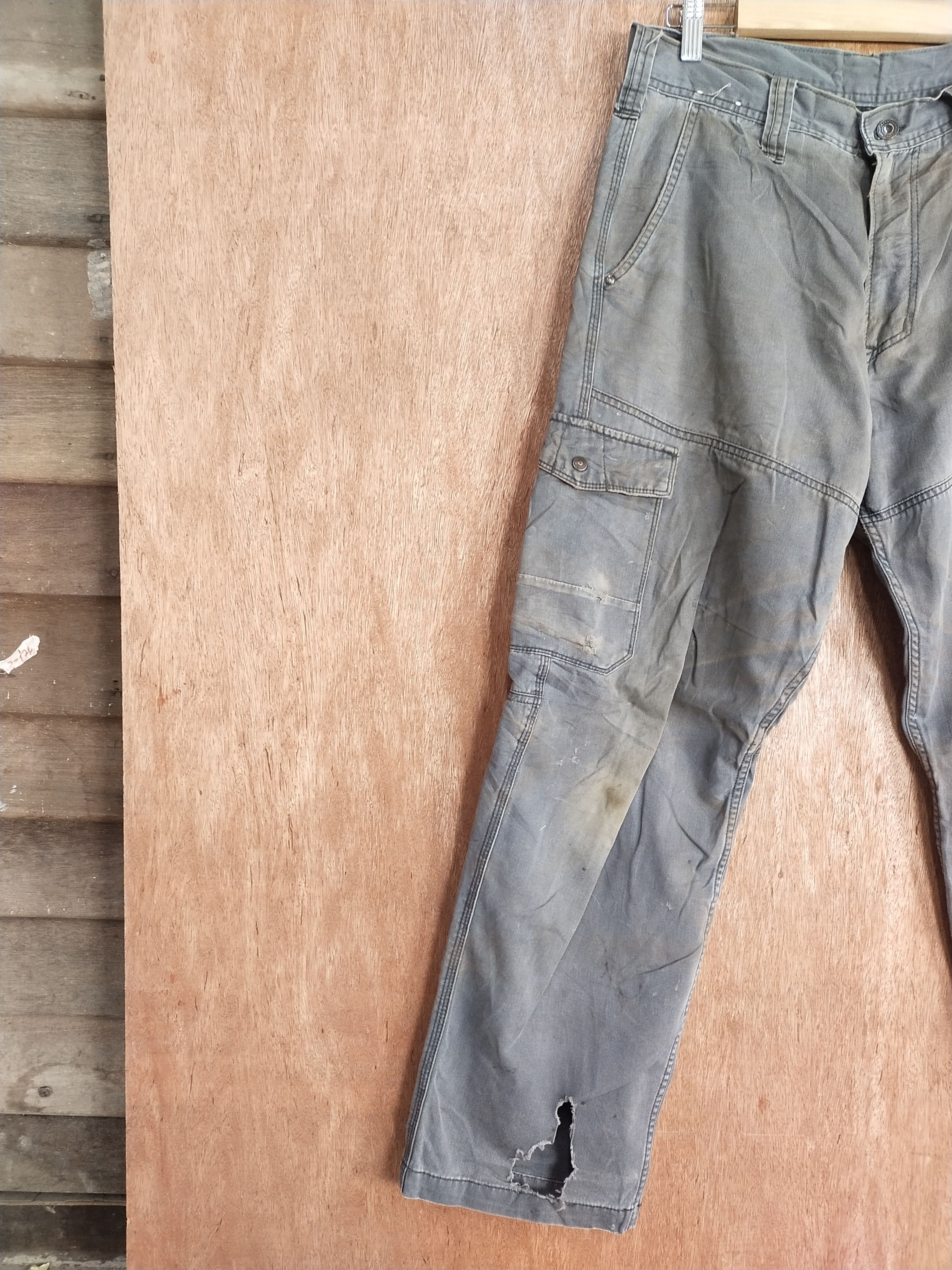 Faded Glory × Japanese Brand Even River gray faded multipocket cargo pants #S133 Size US 32 / EU 48 - 5 Thumbnail