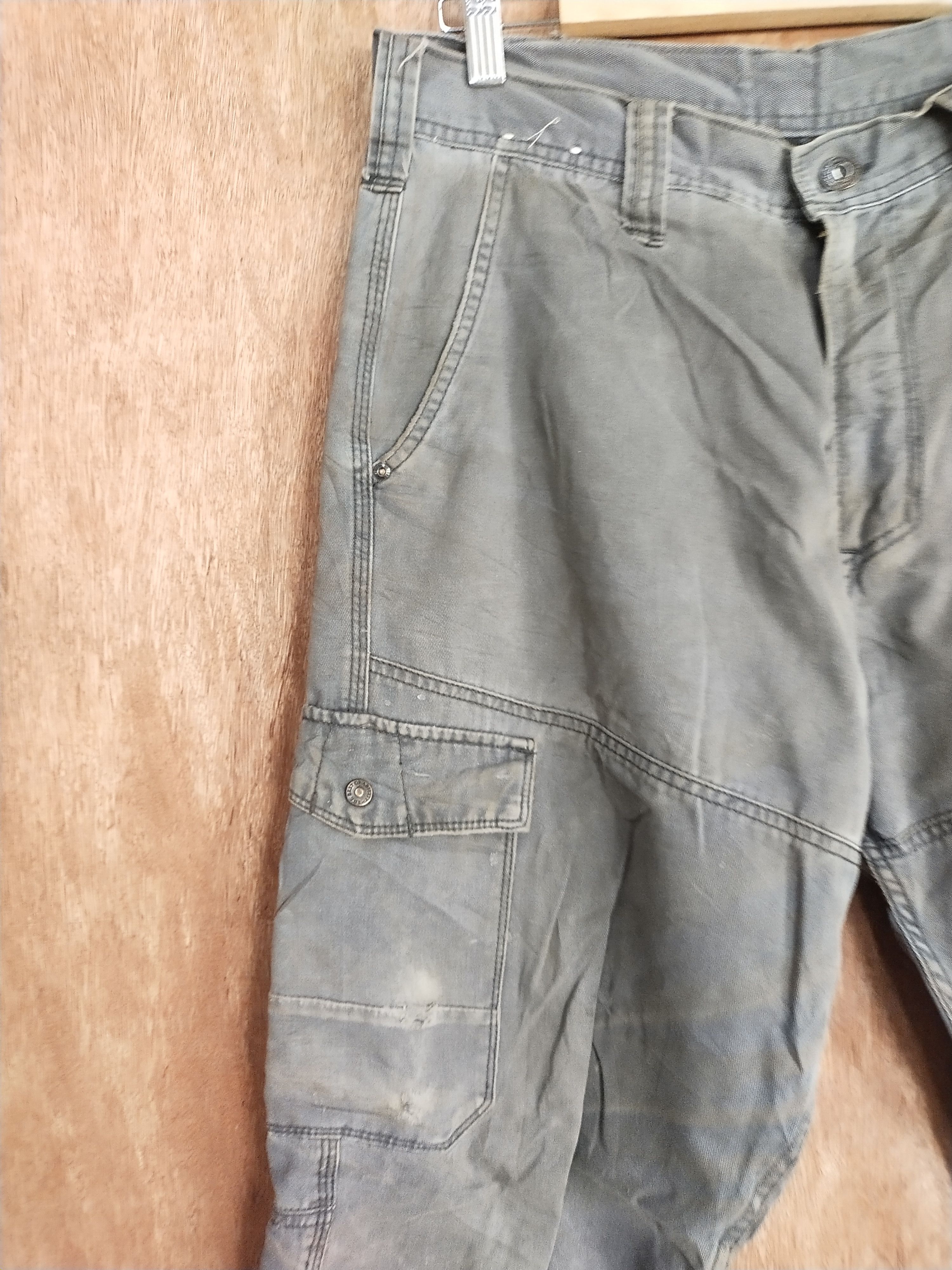 Faded Glory × Japanese Brand Even River gray faded multipocket cargo pants #S133 Size US 32 / EU 48 - 6 Thumbnail
