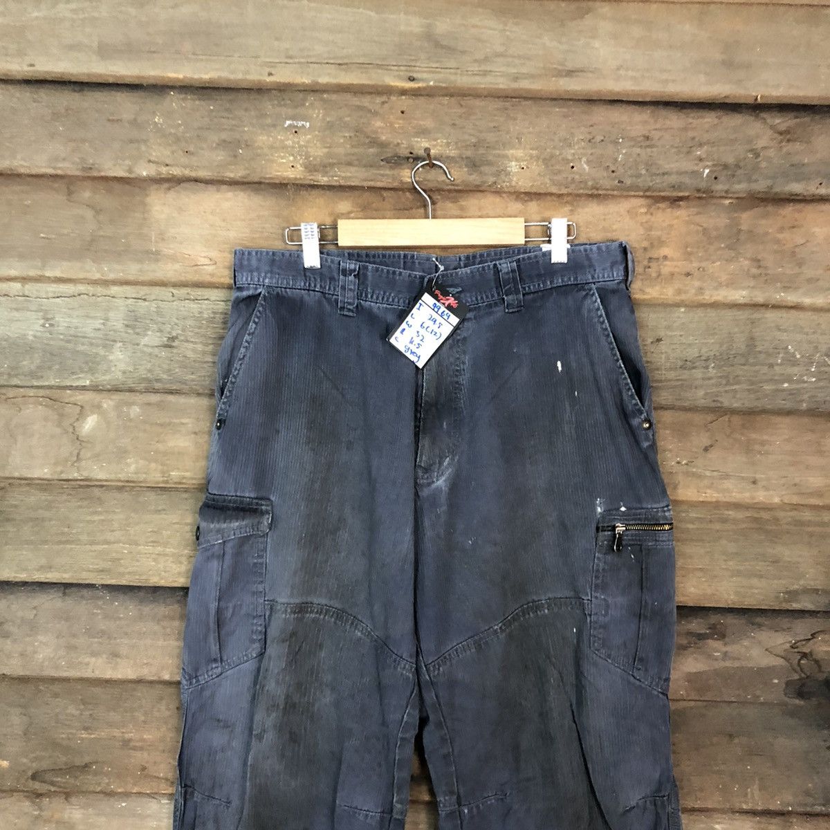Japanese Brand Dogman Grey Multipocket Tactical Cargo Pants #4964 Size US 32 / EU 48 - 2 Thumbnail