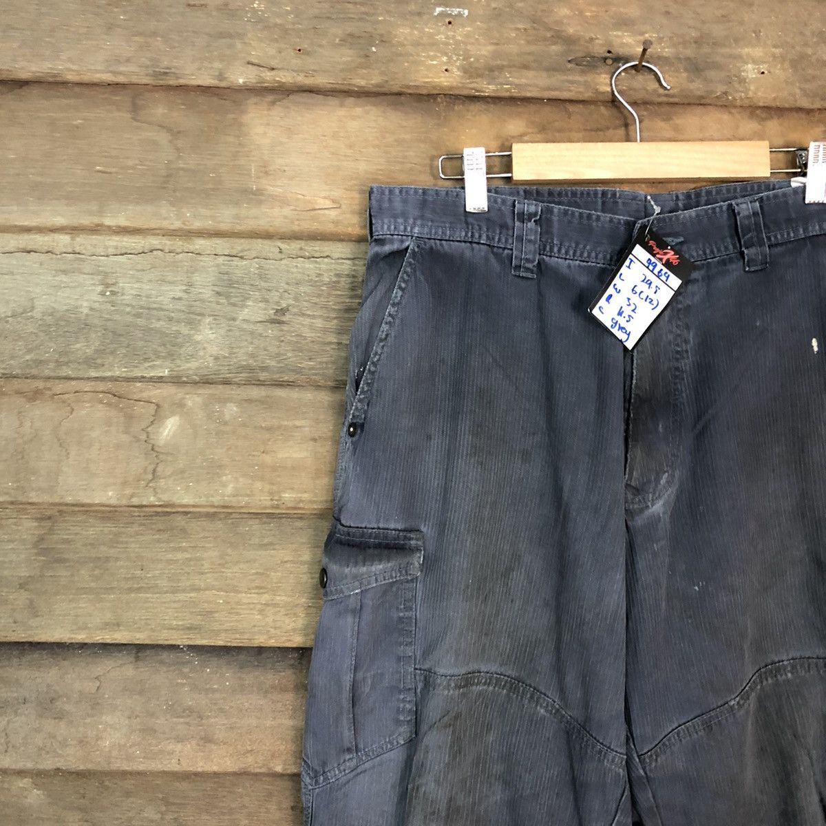 Japanese Brand Dogman Grey Multipocket Tactical Cargo Pants #4964 Size US 32 / EU 48 - 6 Thumbnail