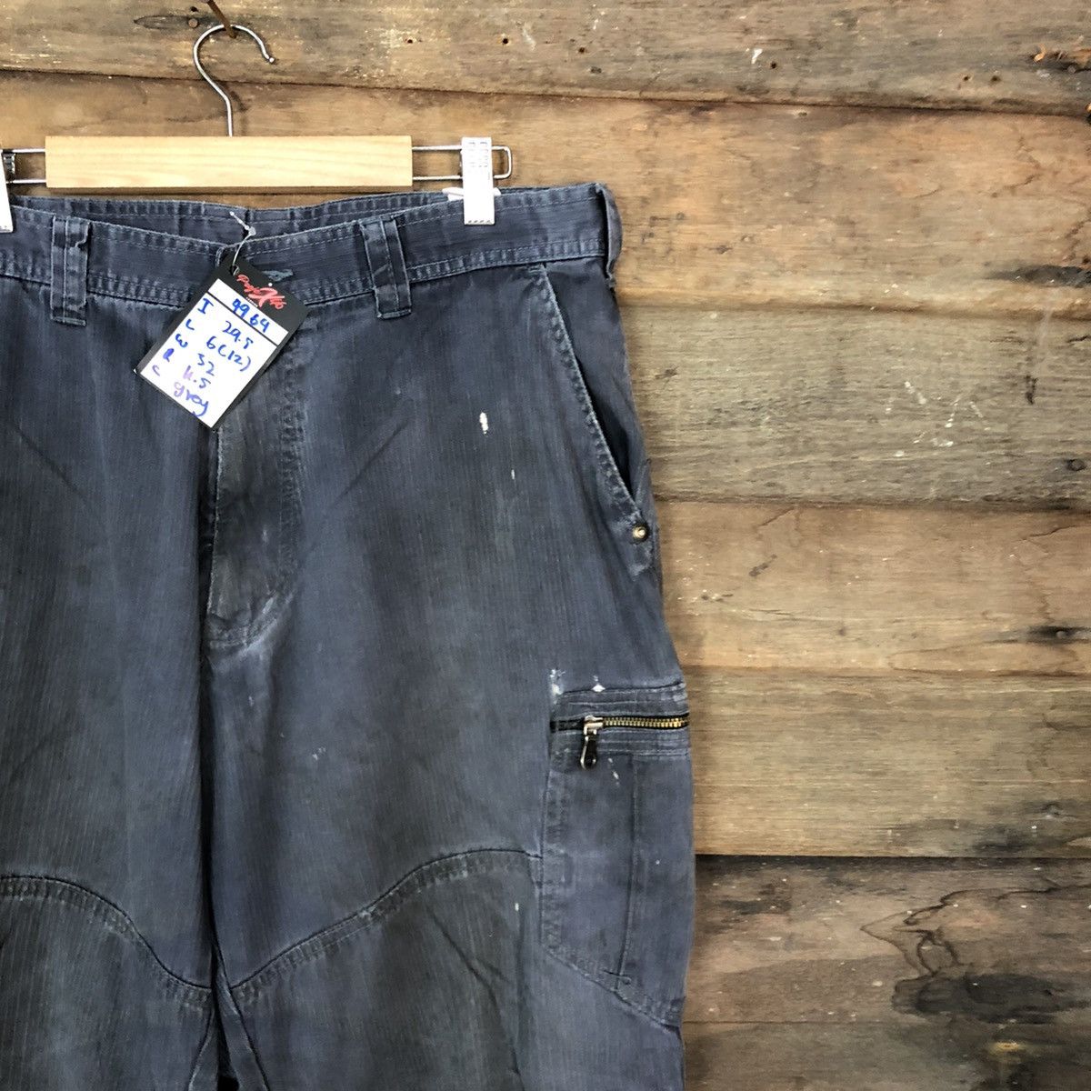 Japanese Brand Dogman Grey Multipocket Tactical Cargo Pants #4964 Size US 32 / EU 48 - 5 Thumbnail