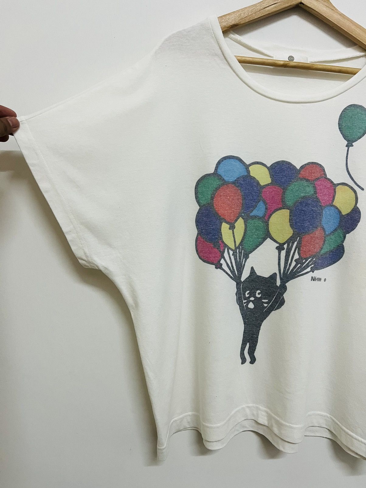 Issey Miyake Vintage Ne-net By Issey Miyake Cat Tee Size M / US 6-8 / IT 42-44 - 3 Thumbnail
