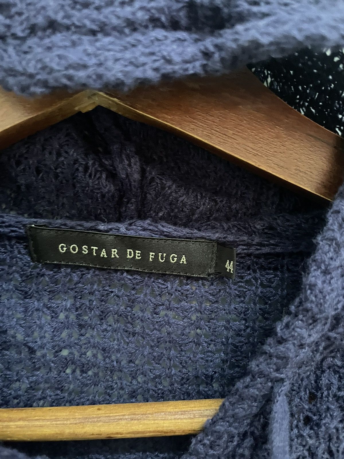 GOSTAR DE FUGA × Japanese Brand Linen blend crochet hooded Size US S / EU 44-46 / 1 - 3 Thumbnail