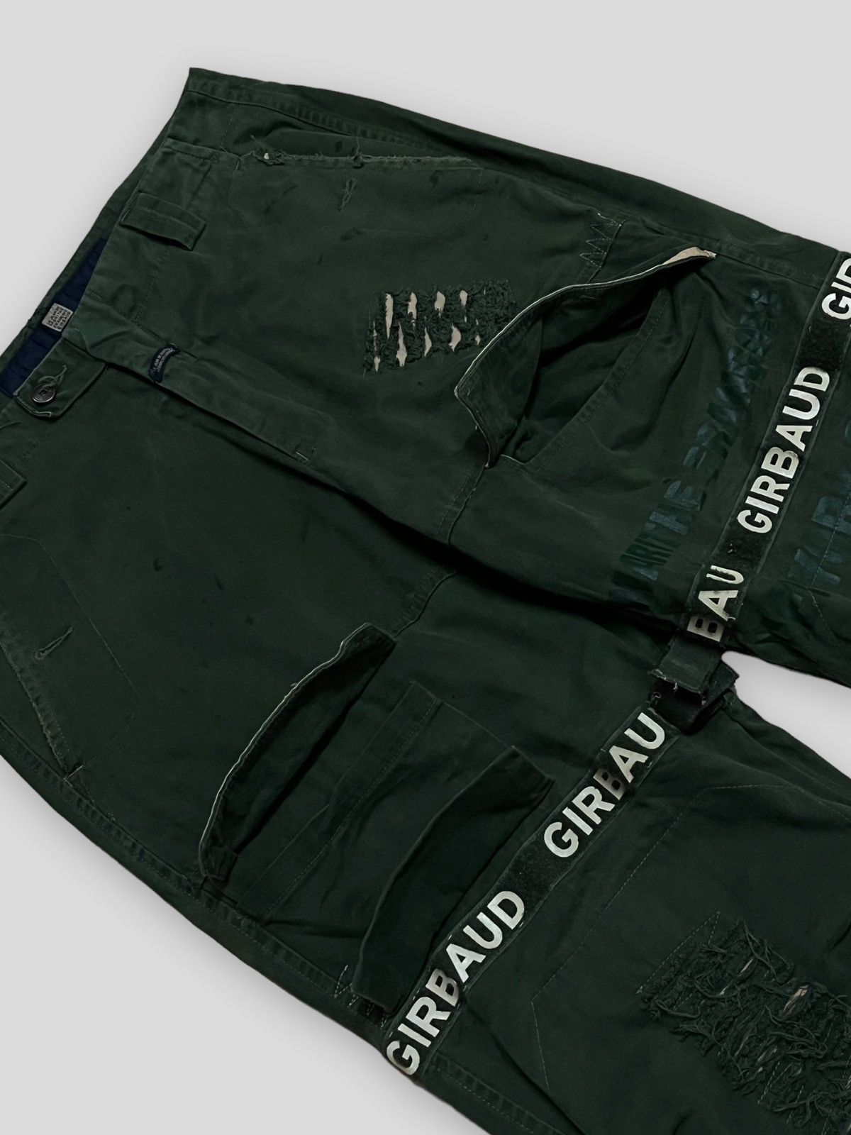 Japanese Brand OG VINTAGE MARITHE FRANCOIS GIRBAUD PARIS BONDAGE DISTRESSED Size US 34 / EU 50 - 6 Thumbnail