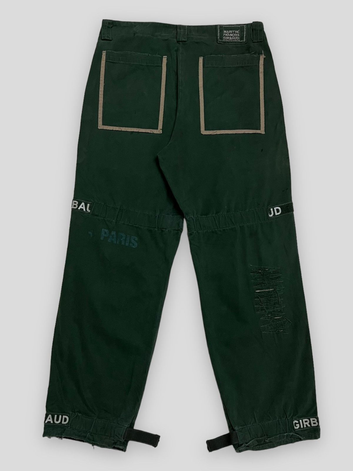 Japanese Brand OG VINTAGE MARITHE FRANCOIS GIRBAUD PARIS BONDAGE DISTRESSED Size US 34 / EU 50 - 7 Thumbnail