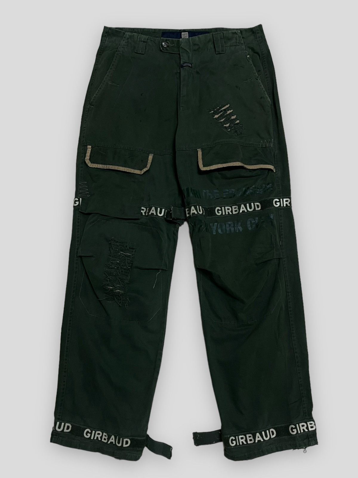 Japanese Brand OG VINTAGE MARITHE FRANCOIS GIRBAUD PARIS BONDAGE DISTRESSED Size US 34 / EU 50 - 1 Thumbnail