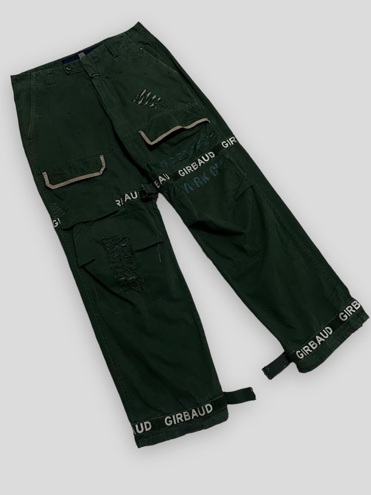 Japanese Brand OG VINTAGE MARITHE FRANCOIS GIRBAUD PARIS BONDAGE DISTRESSED Size US 34 / EU 50 - 2 Thumbnail
