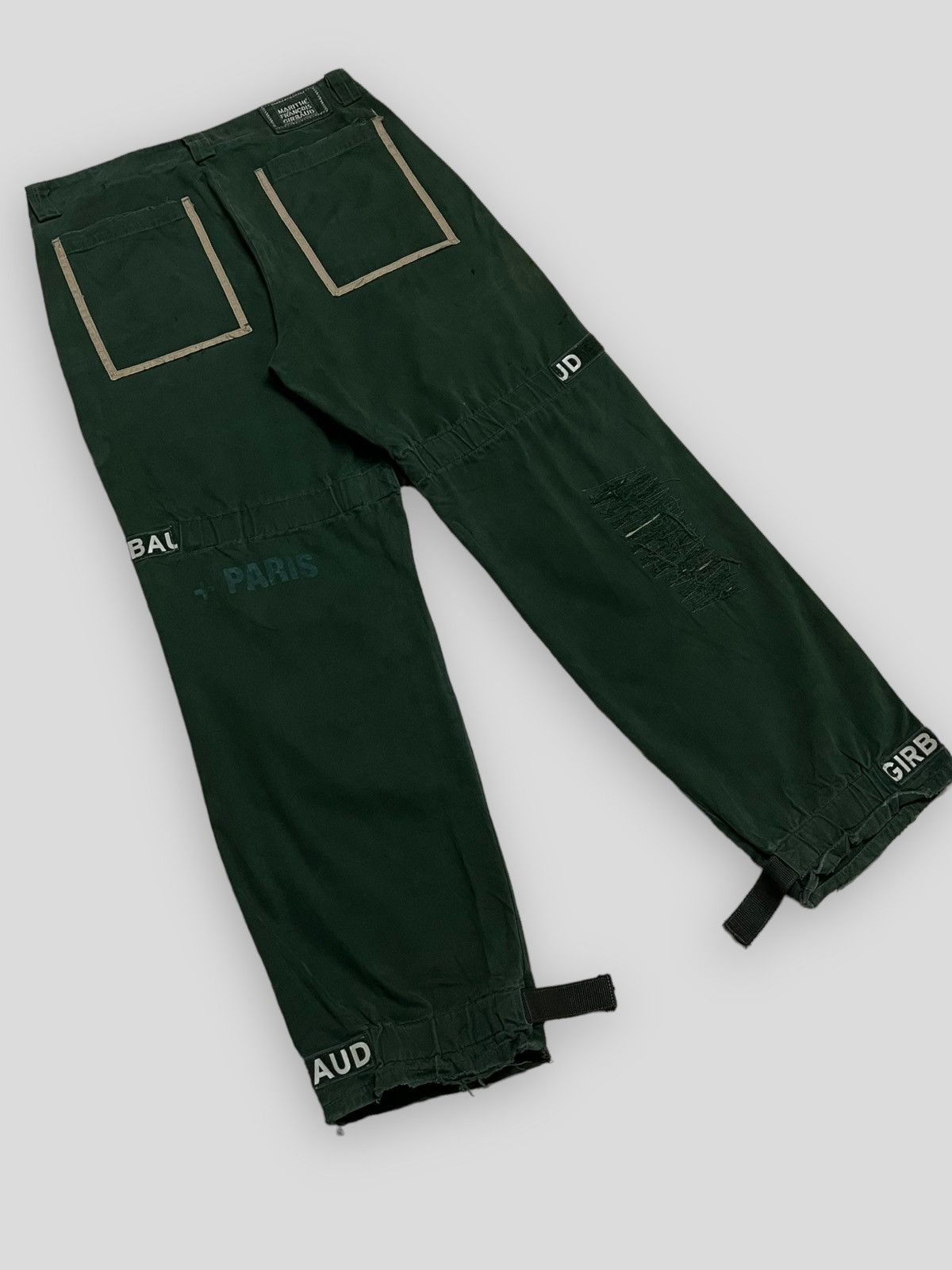 Japanese Brand OG VINTAGE MARITHE FRANCOIS GIRBAUD PARIS BONDAGE DISTRESSED Size US 34 / EU 50 - 8 Thumbnail