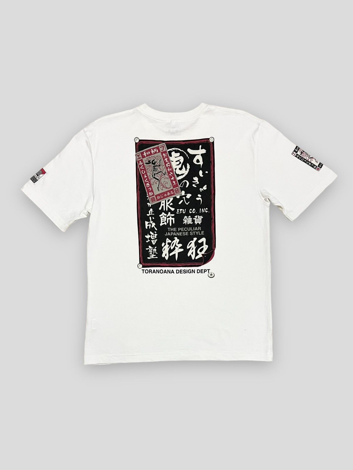 image of Send Offer90S Japan Tedman The Peculiar Japanese Style Tee in White, Men's (Size Medium)