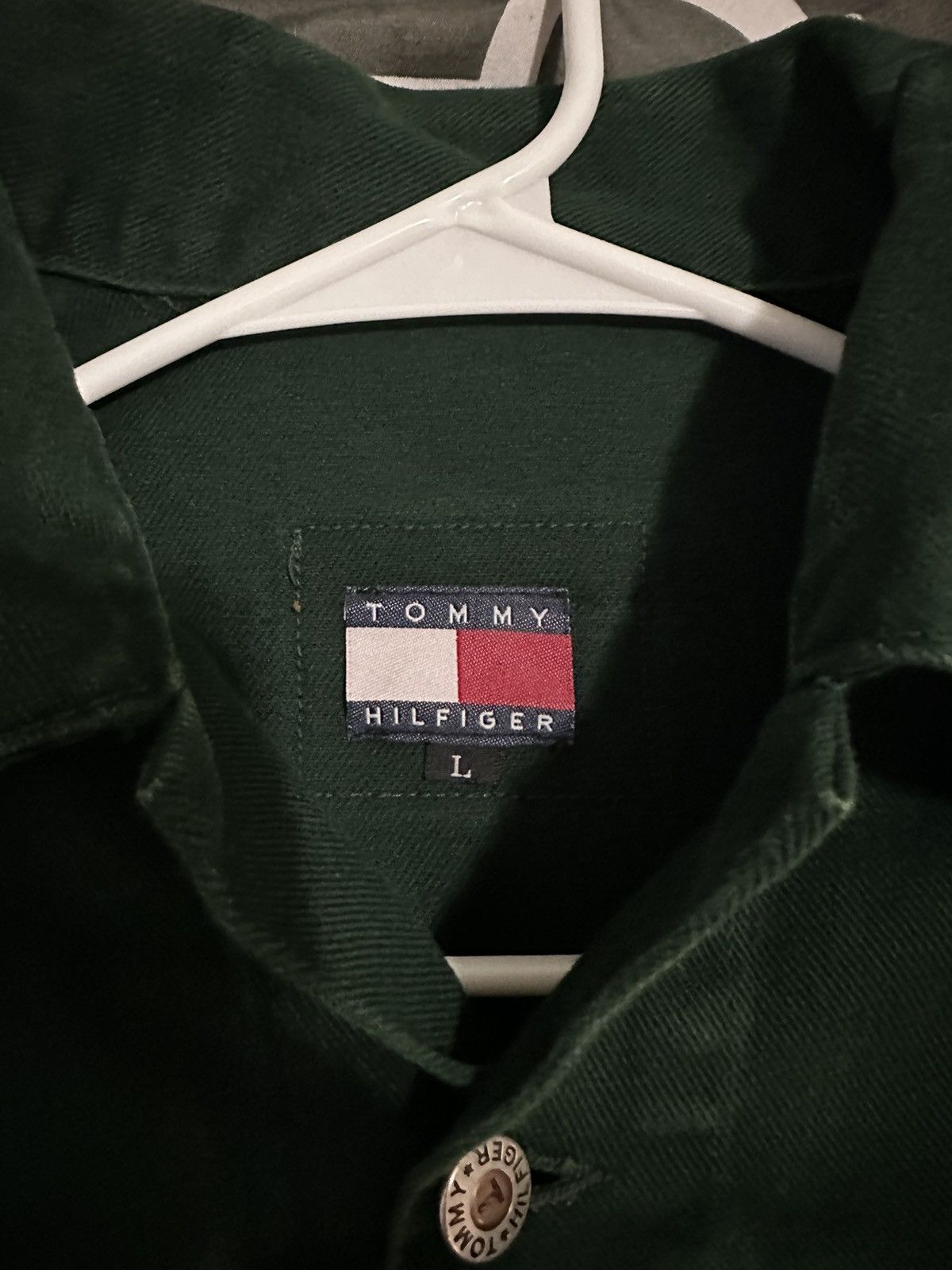 Tommy Hilfiger × Vintage Vintage Denim Tommy Hilfiger Jacket Size US L / EU 52-54 / 3 - 3 Thumbnail