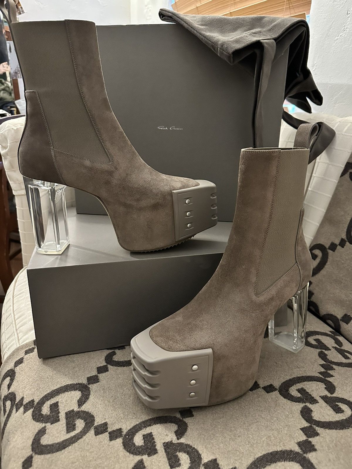 Rick Owens Rick Owens Kiss Boots - Dark Dust - SZ 42.5 | Grailed
