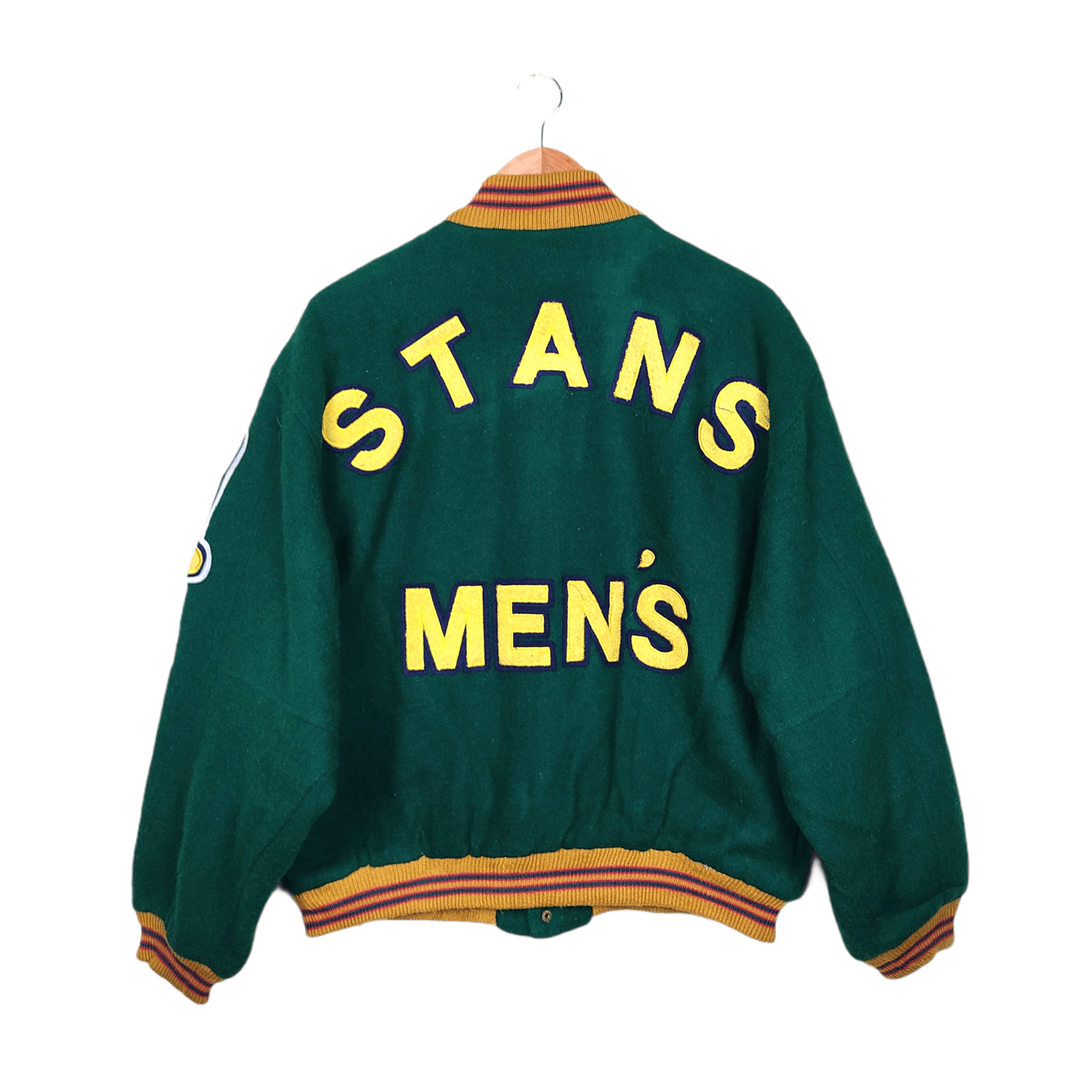 Vintage STANS MENS by Burkey Mills Spell Out Size US XL / EU 56 / 4 - 2 Thumbnail